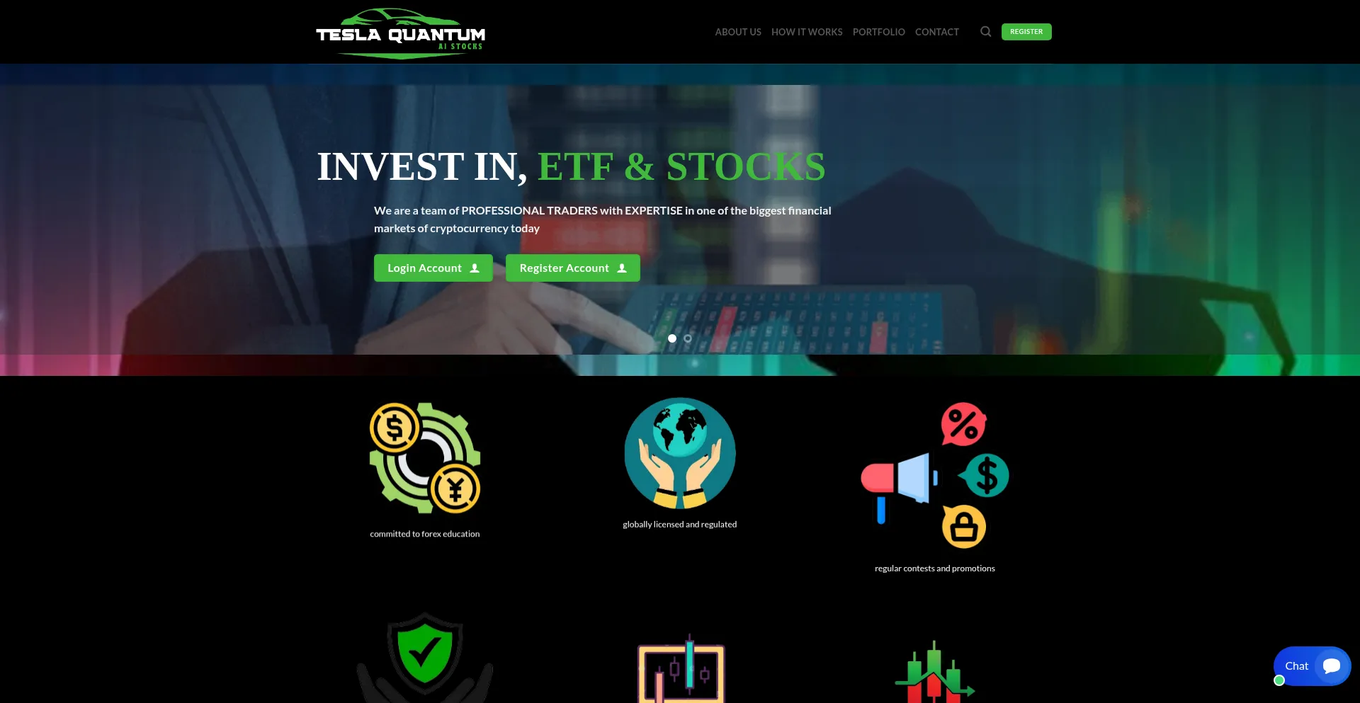Website screenshot of Qaistocks.org
