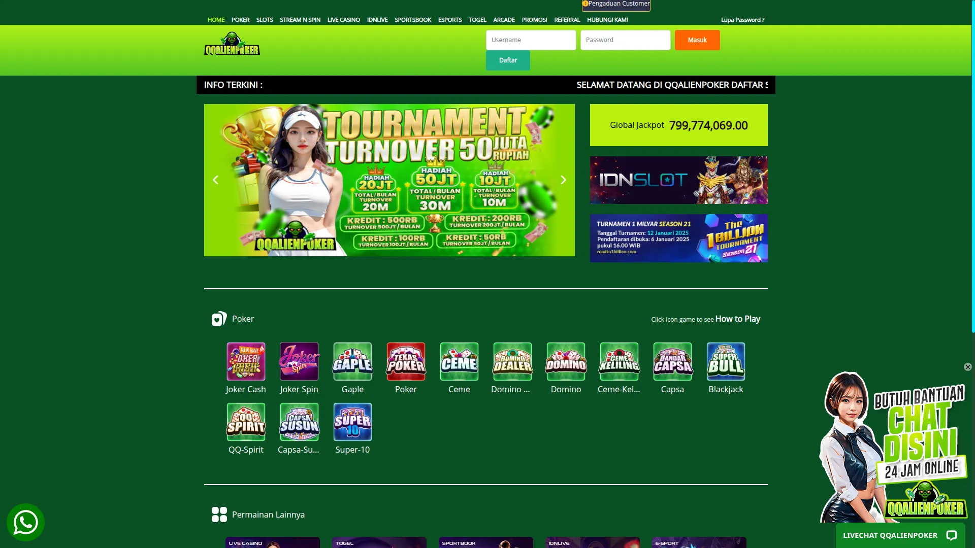 Qqalienpokerid.com