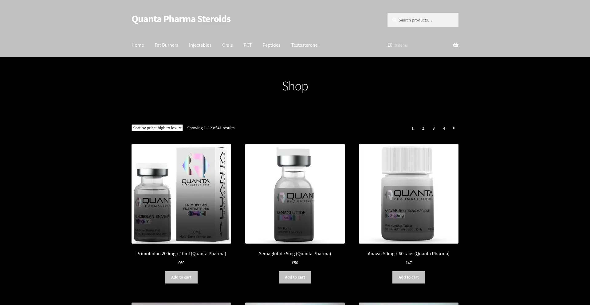 Website screenshot of Quantasteroids.com
