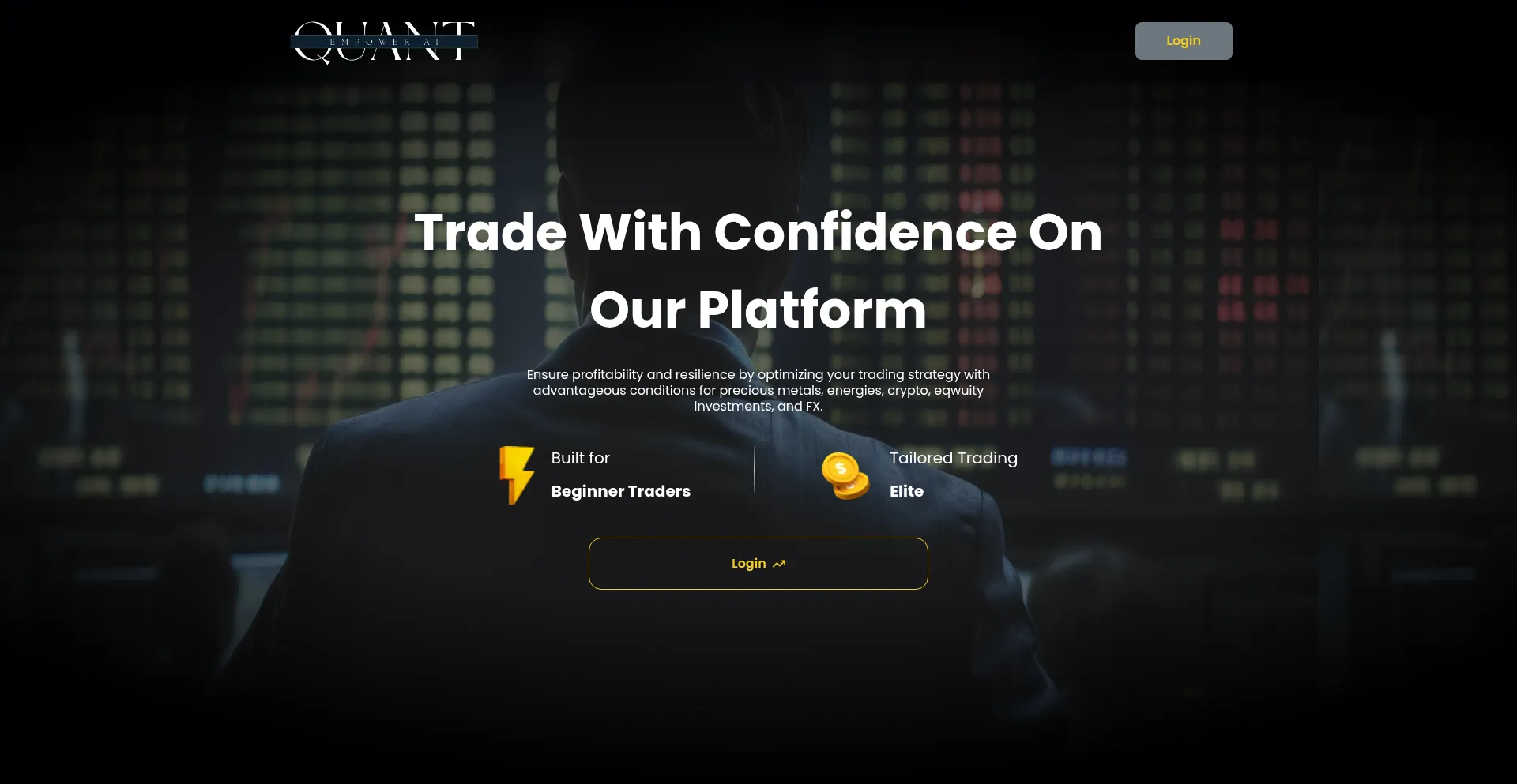 Website screenshot of Quantempowerai.com