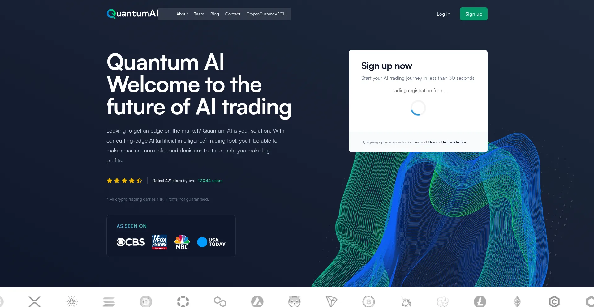 Website screenshot of Quantumai.com.co