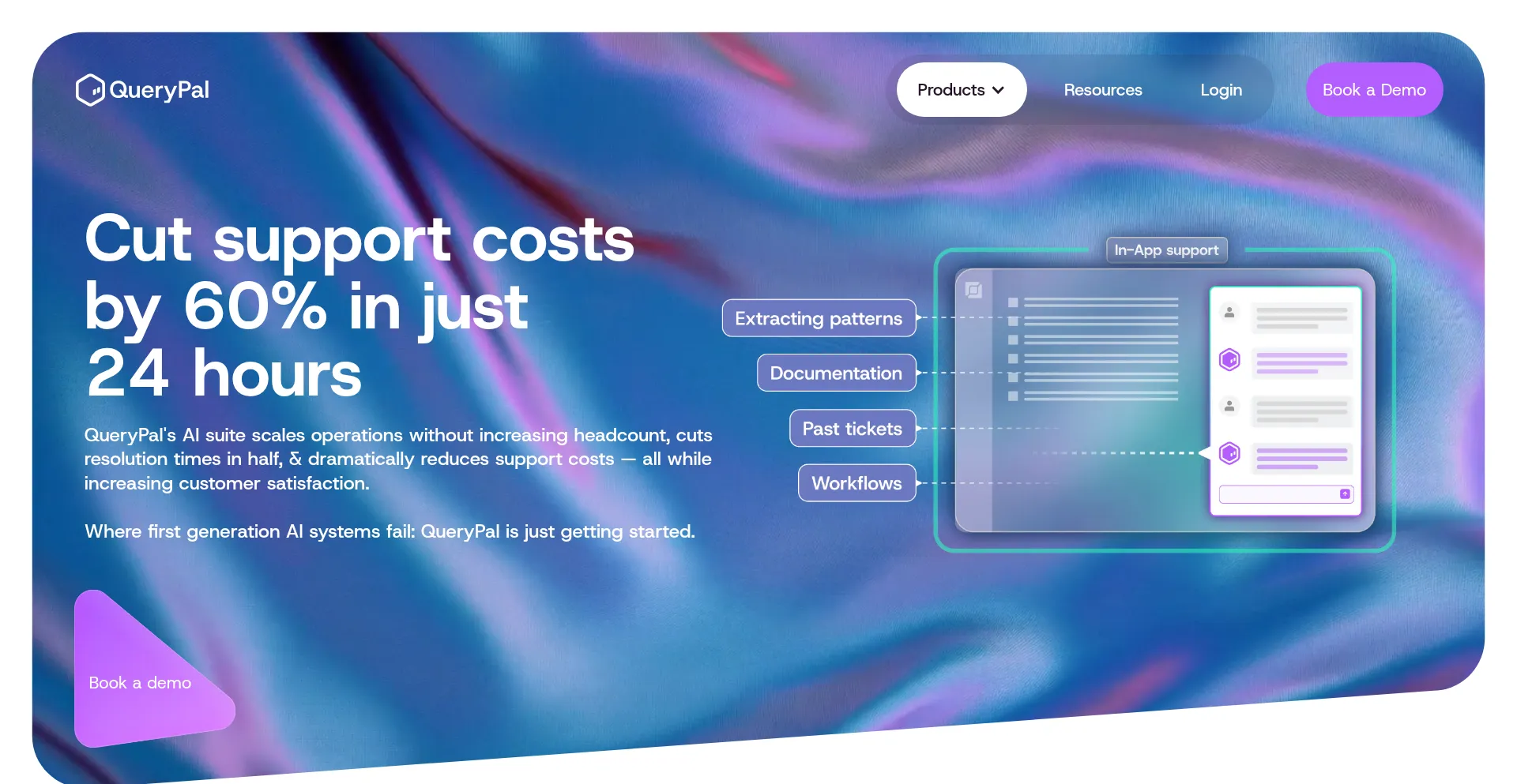 Website screenshot of Querypal.com