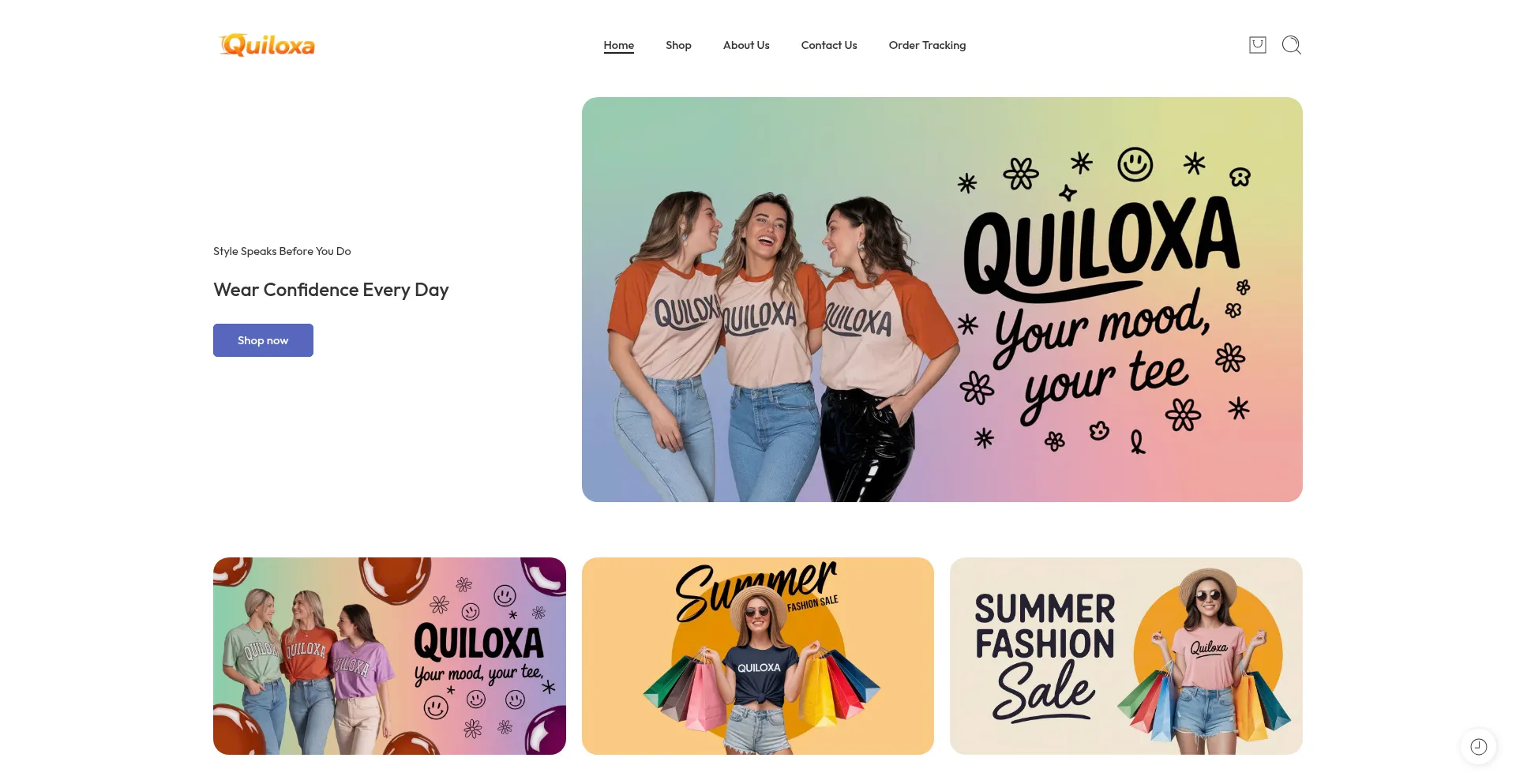 Website screenshot of Quiloxa.com