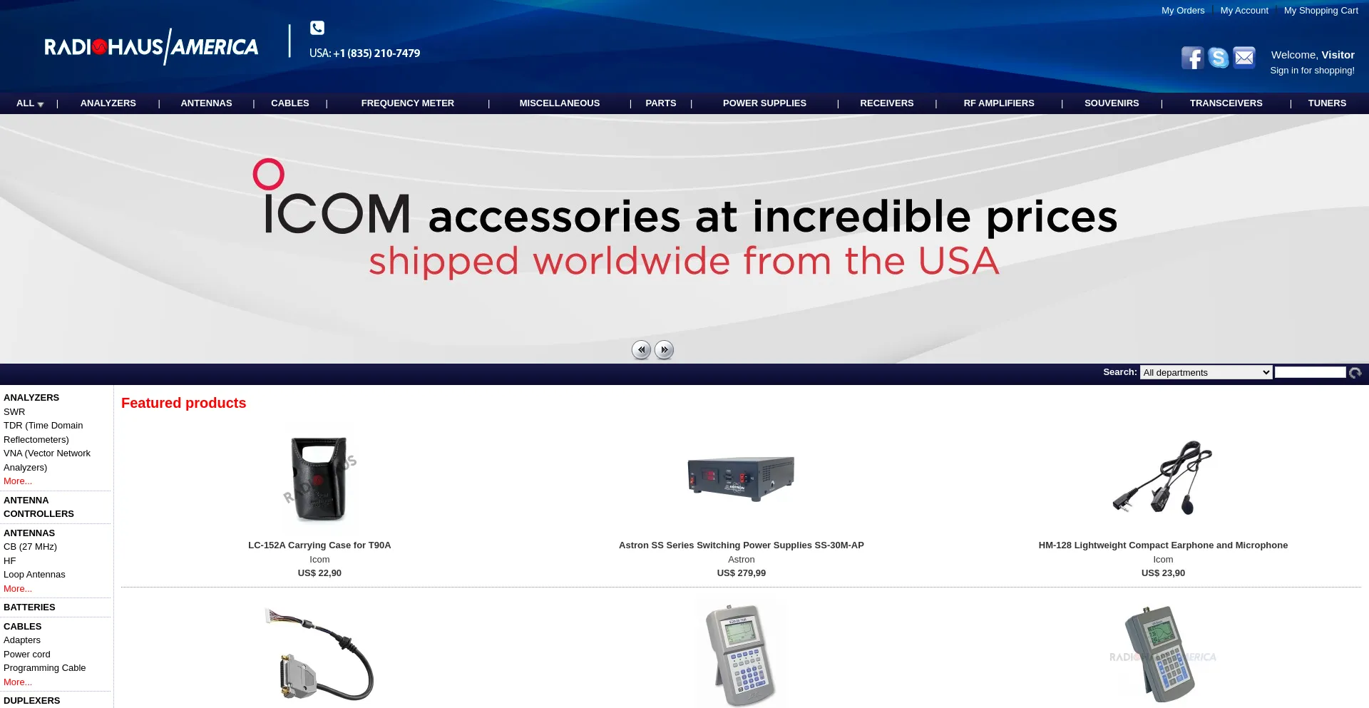 Website screenshot of Radiohausamerica.com