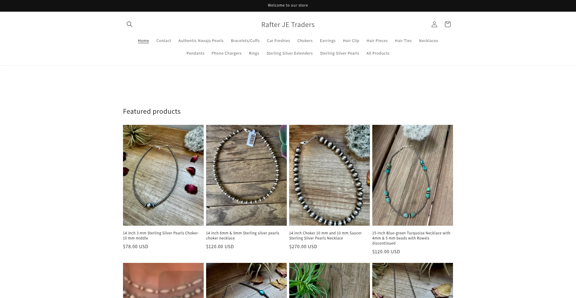 Website screenshot of Rafterjetraders.com