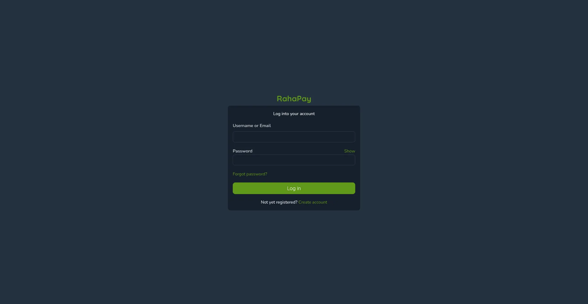 Website screenshot of Rahapay.co.ke