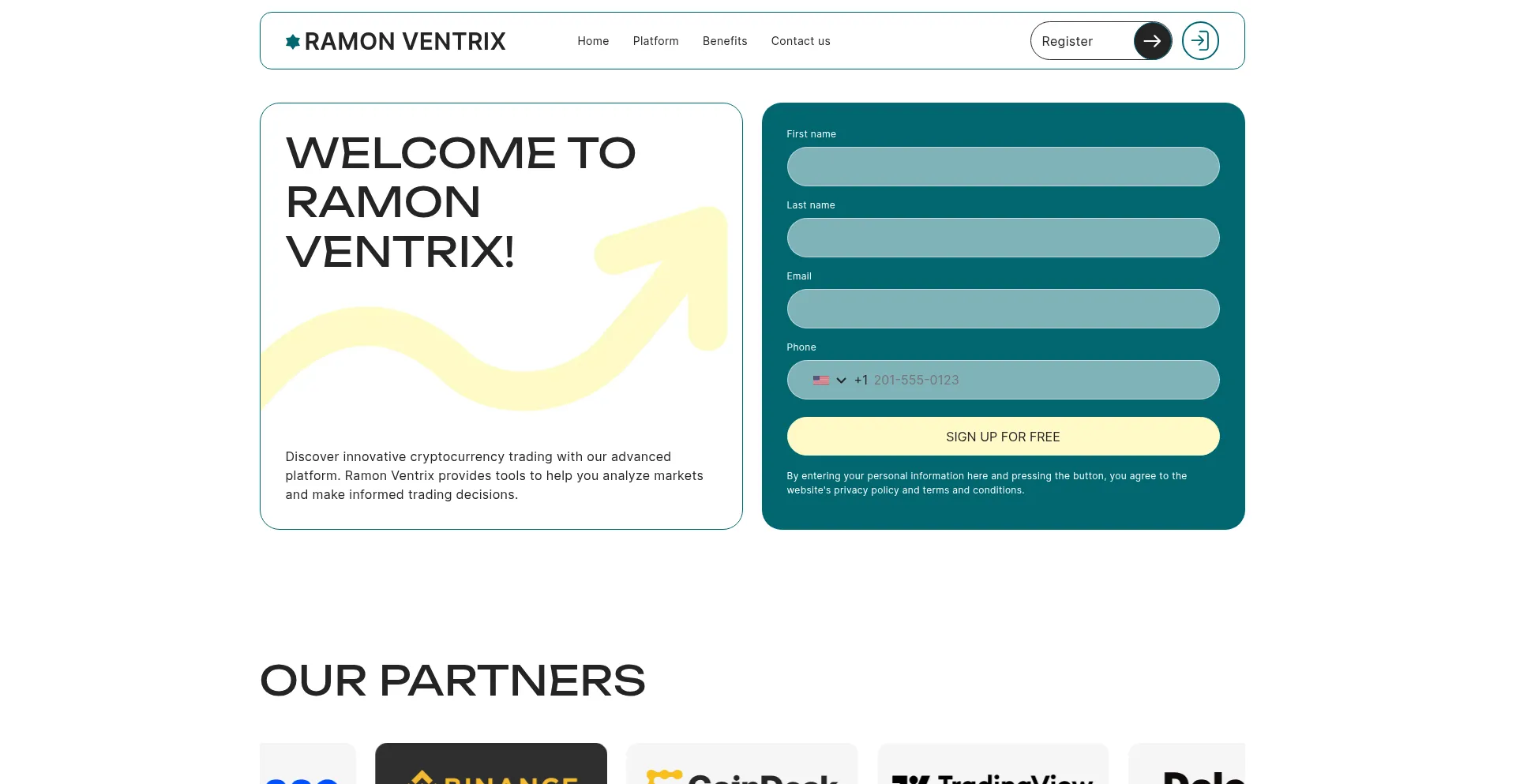 Website screenshot of Ramon-ventrix.com