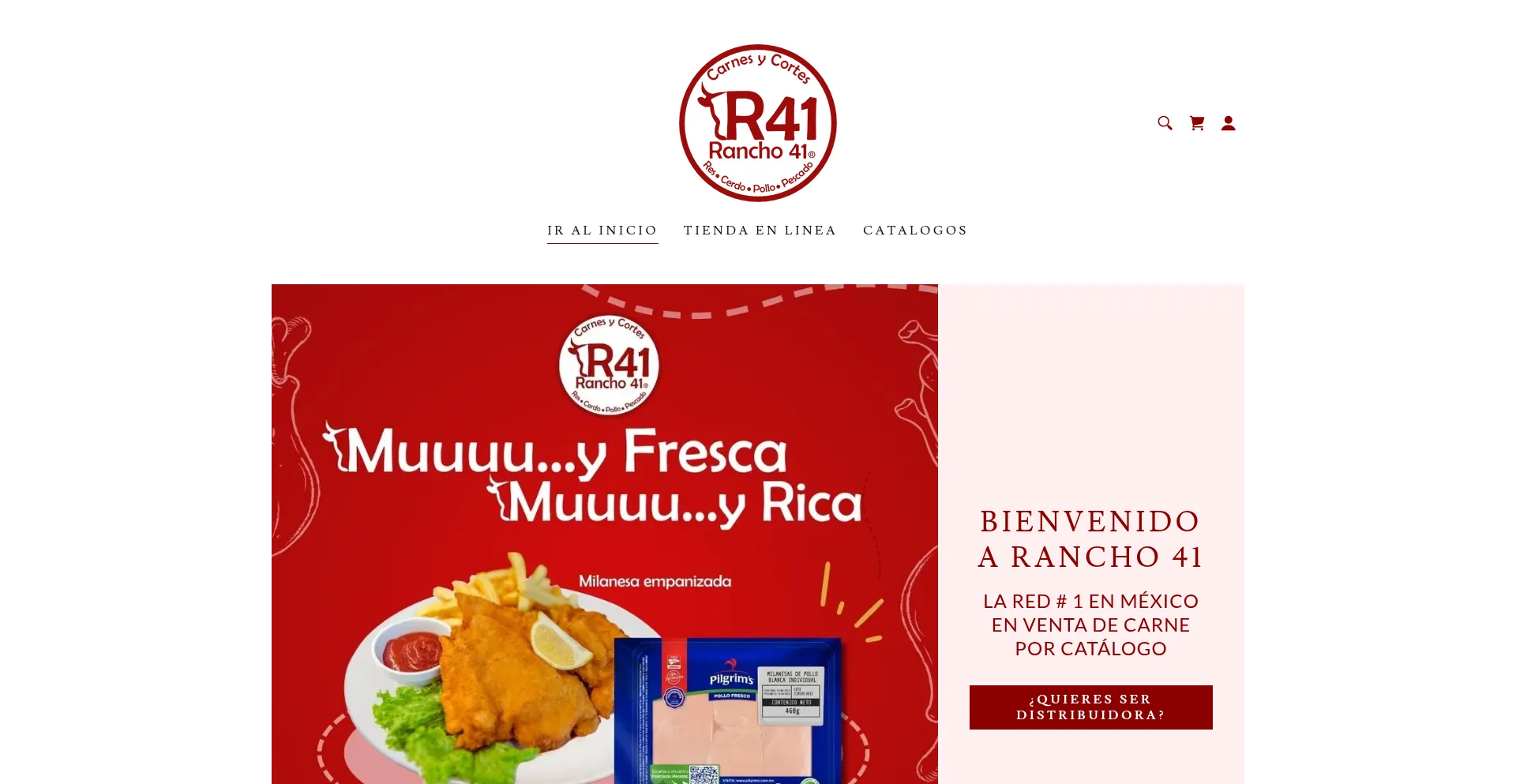 Website screenshot of Rancho41.com