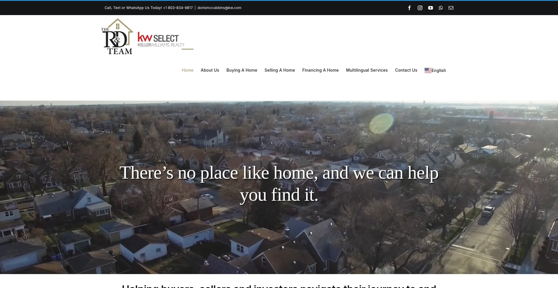 Website screenshot of Randd-realestate.com
