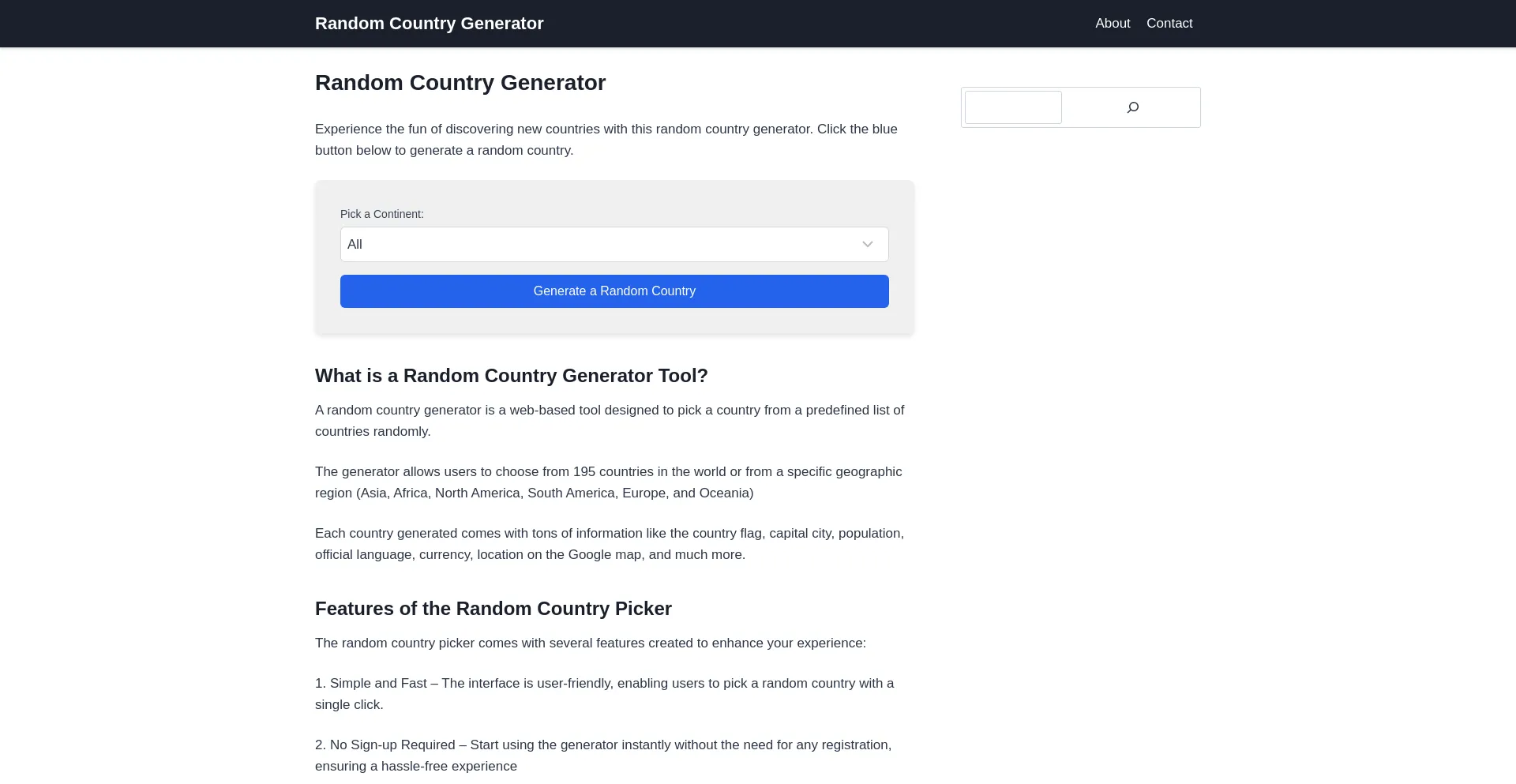 Randomcountrygenerator.net
