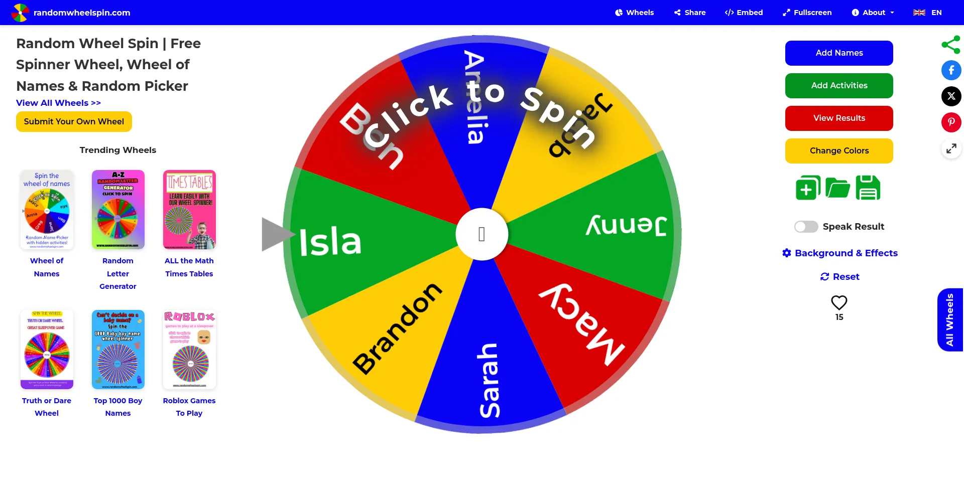 Randomwheelspin.com