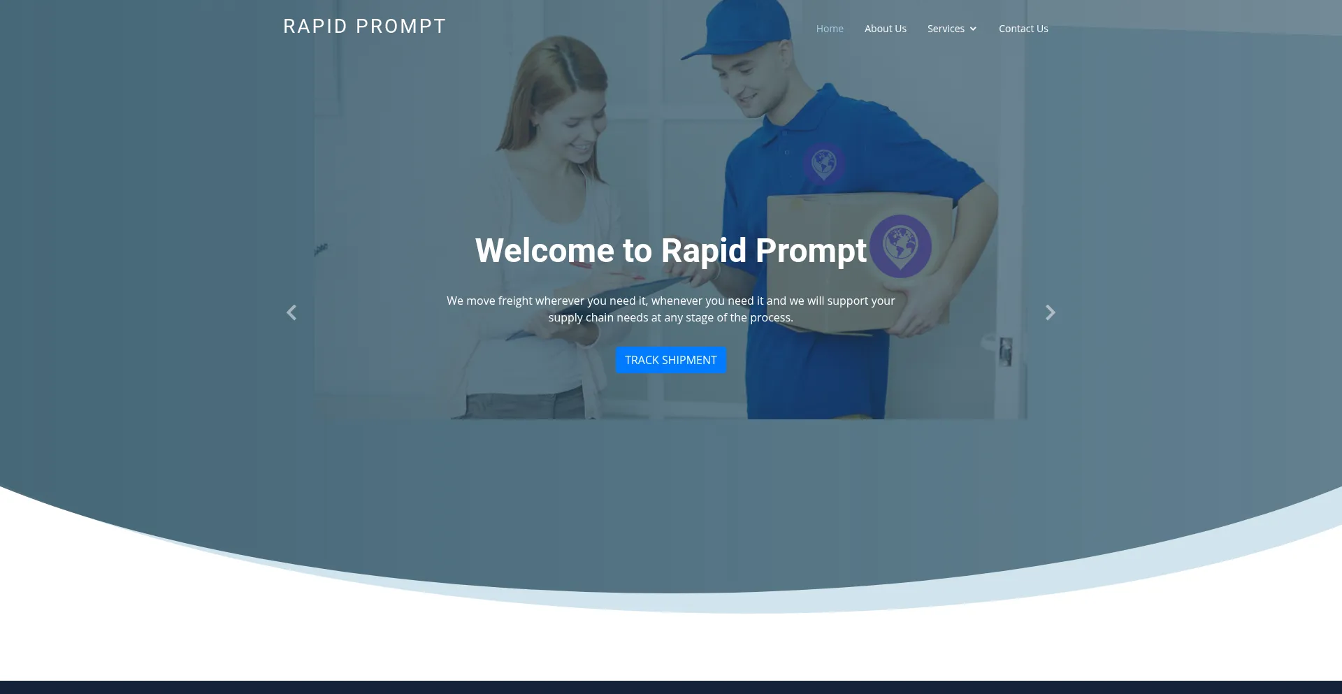 Website screenshot of Rapid-prompt.com
