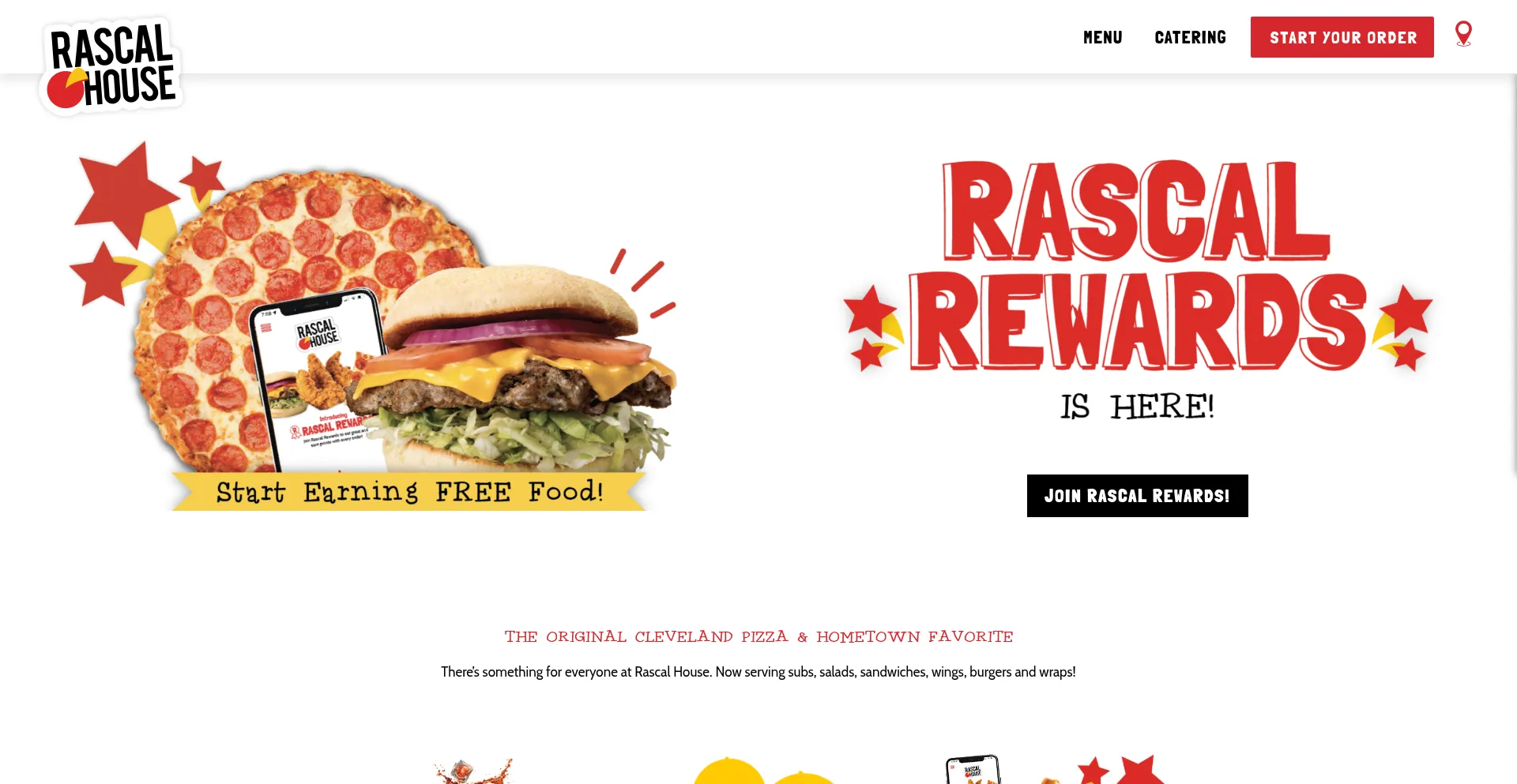 Website screenshot of Rascalhouse.com