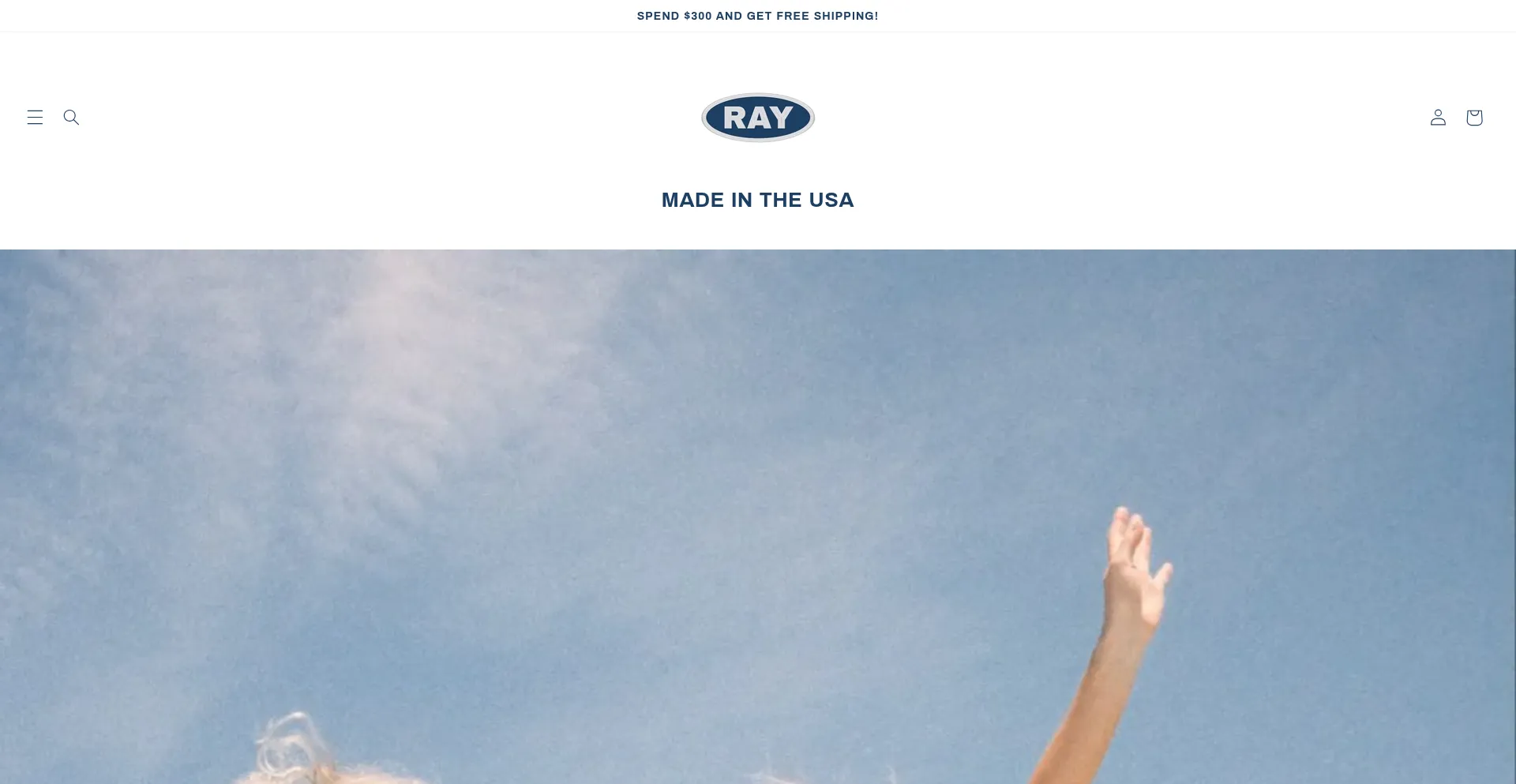 Website screenshot of Raythebrand.com