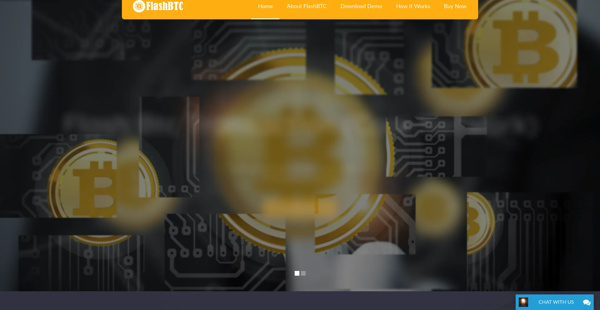 Website screenshot of Realflashbtc.net
