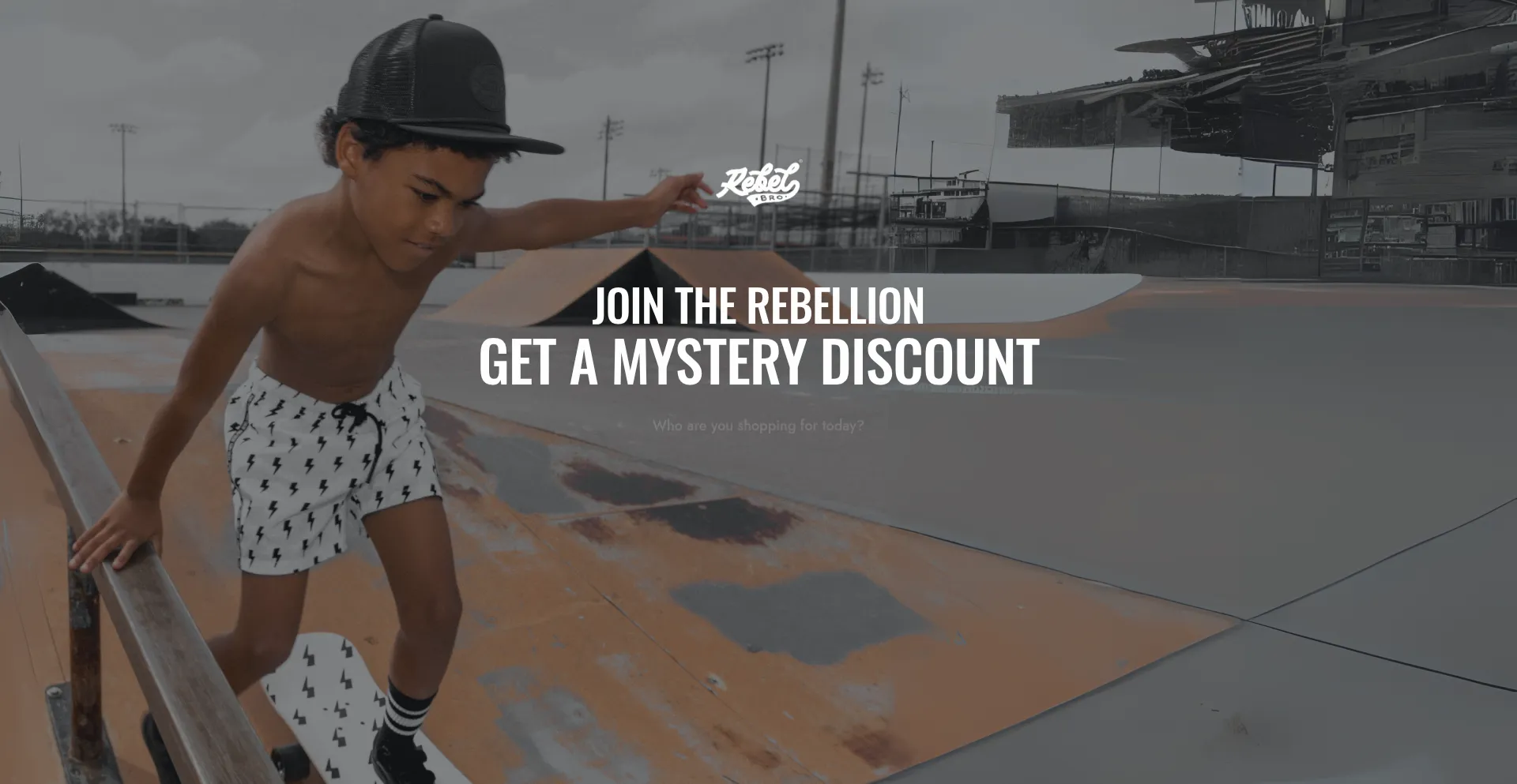 Website screenshot of Rebelbro.com