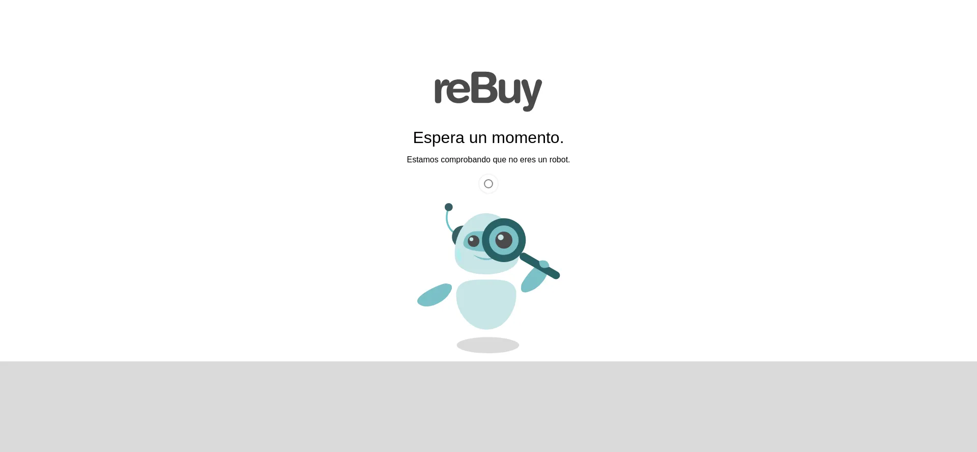 Website screenshot of Rebuy.es