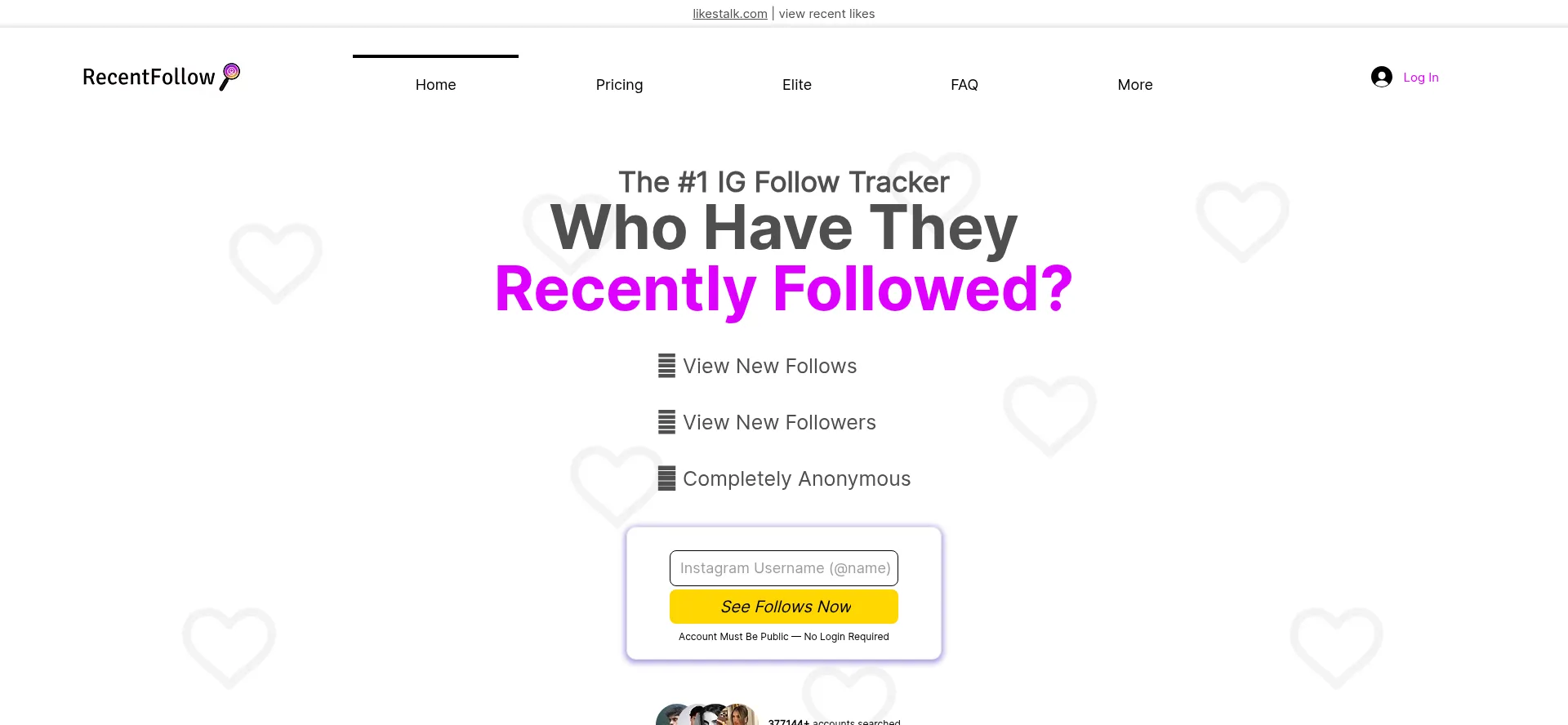 Recentfollow.com