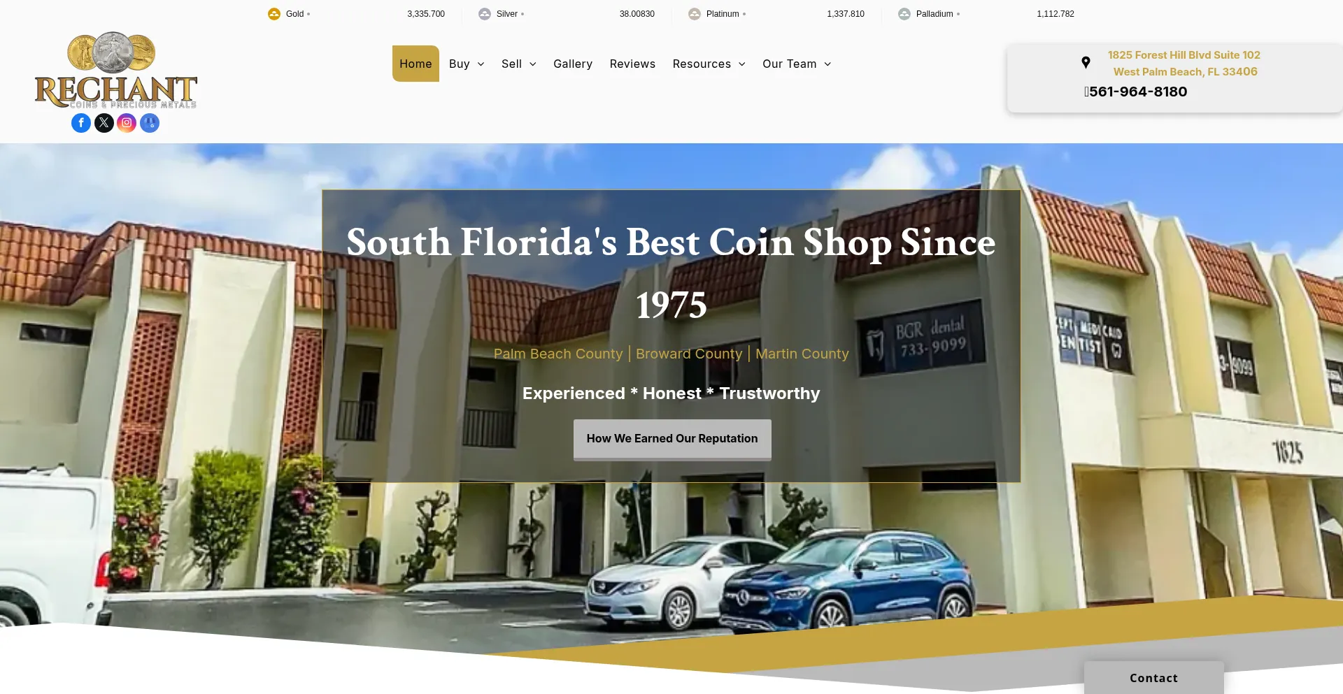 Website screenshot of Rechantpm.com
