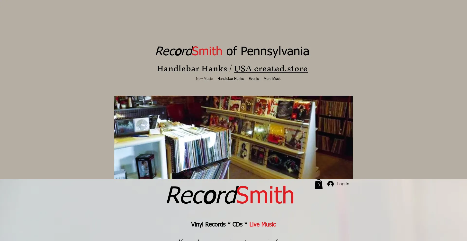 Website screenshot of Recordsmithofpennsylvania.com