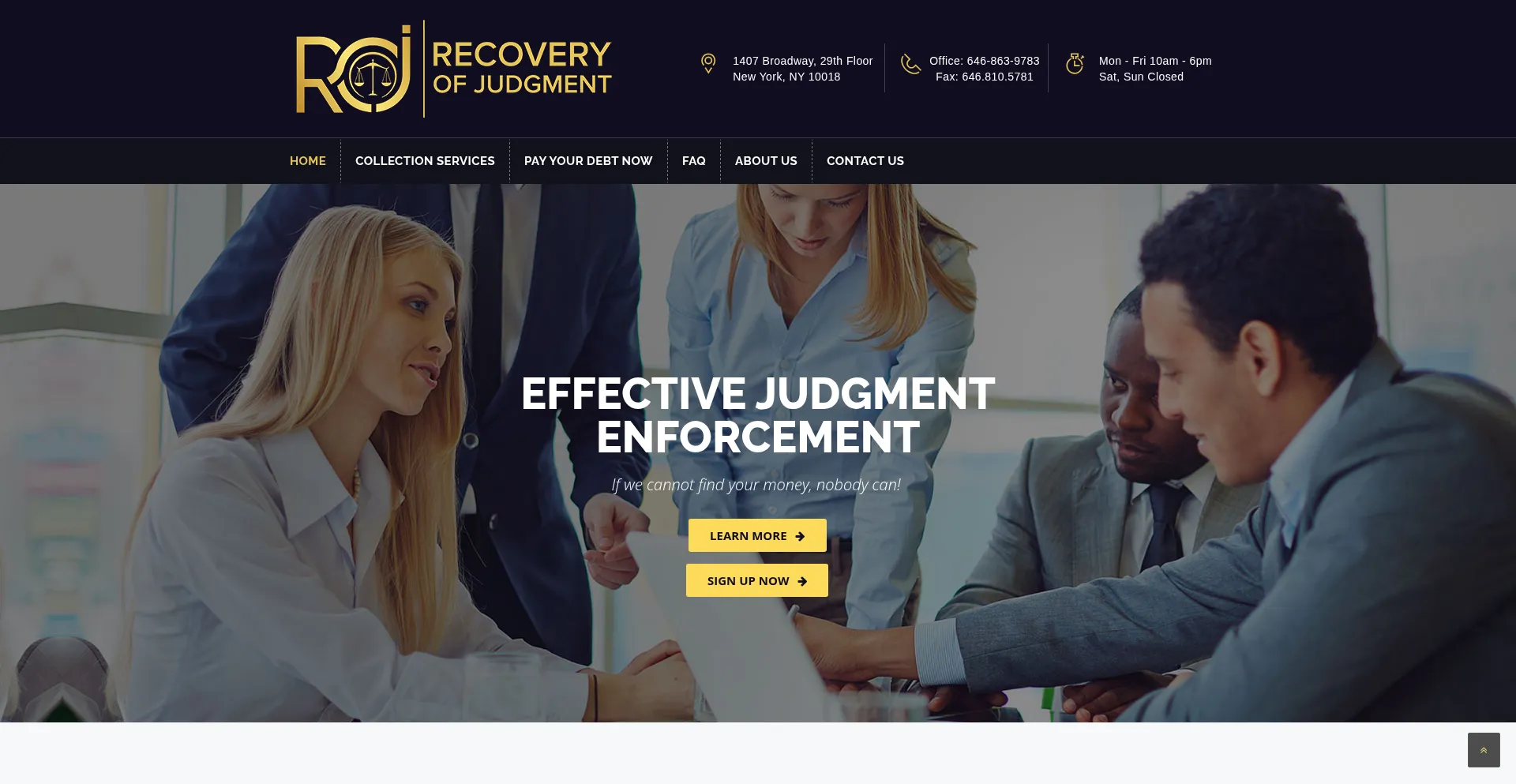 Recoveryofjudgment.com
