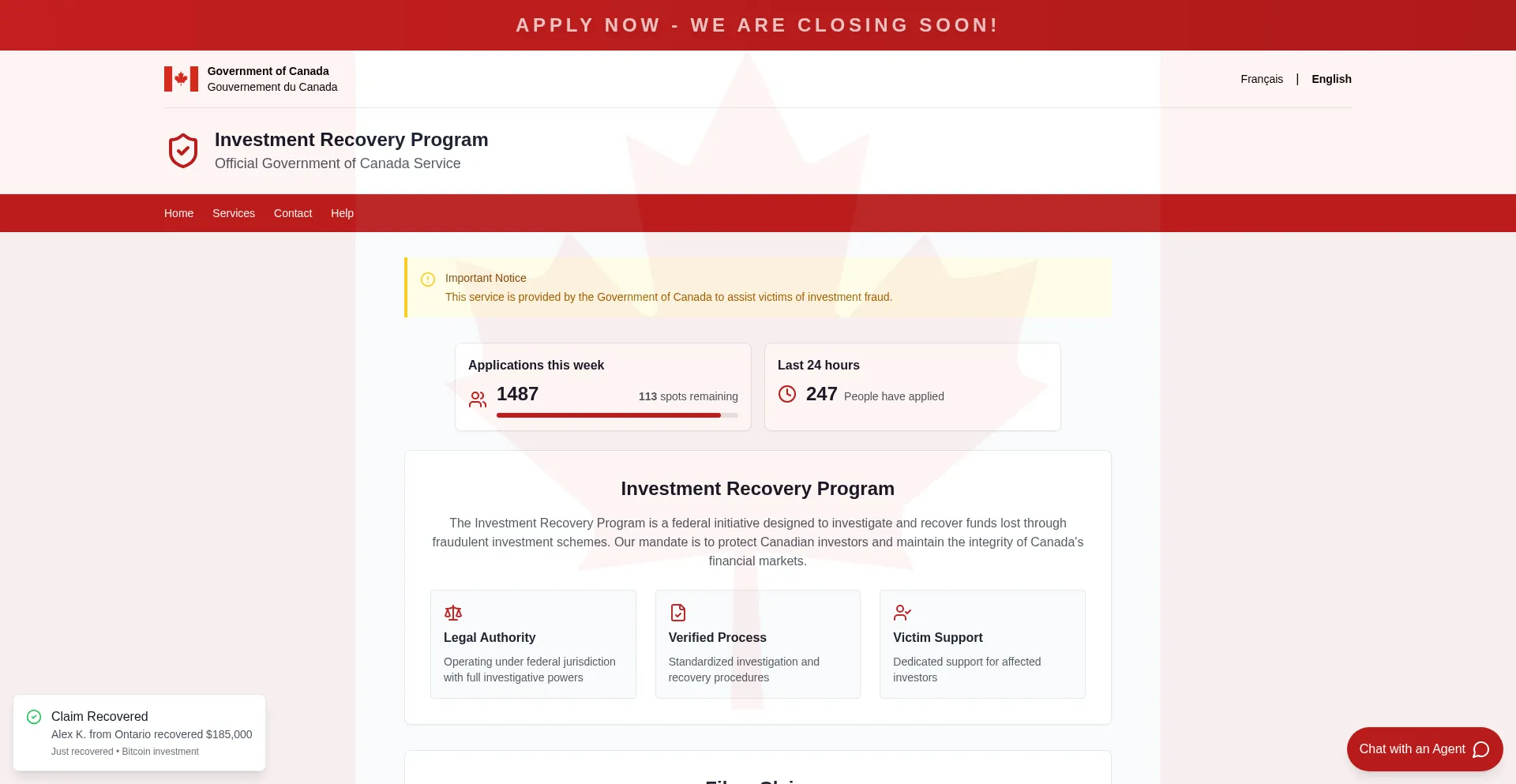 Recoveryshieldcanada.ca