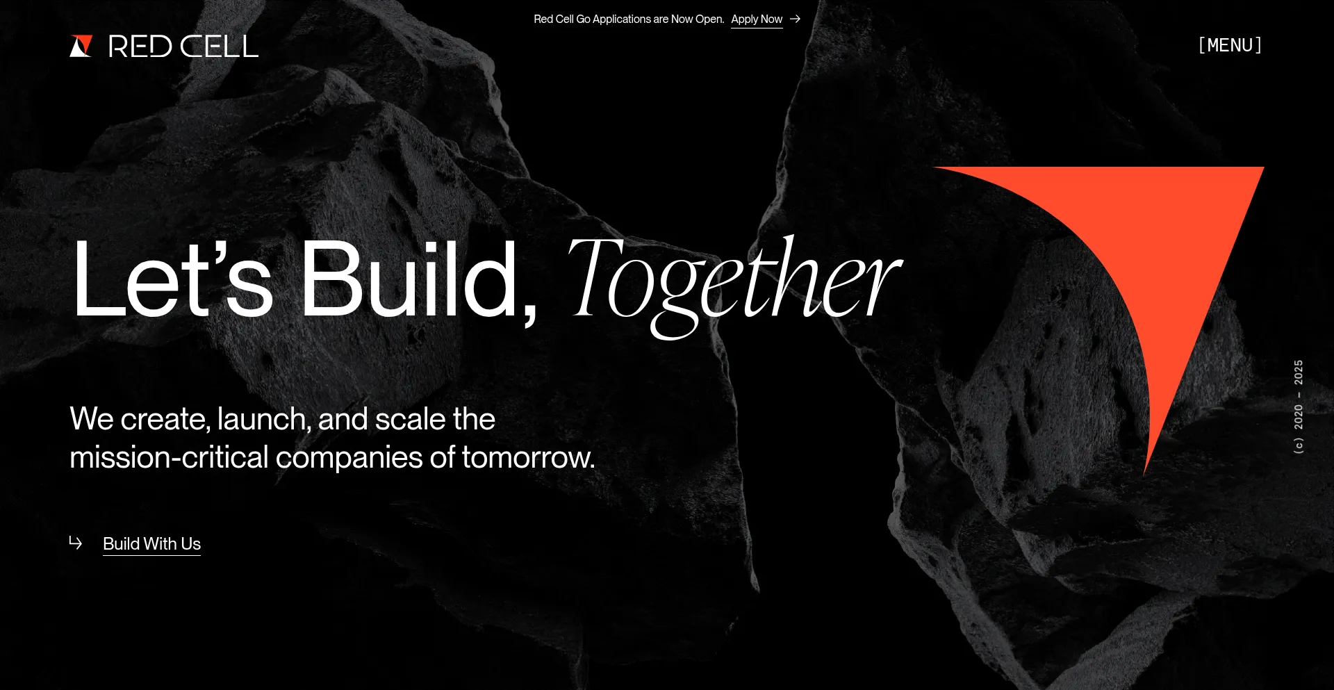 Website screenshot of Redcellpartners.com