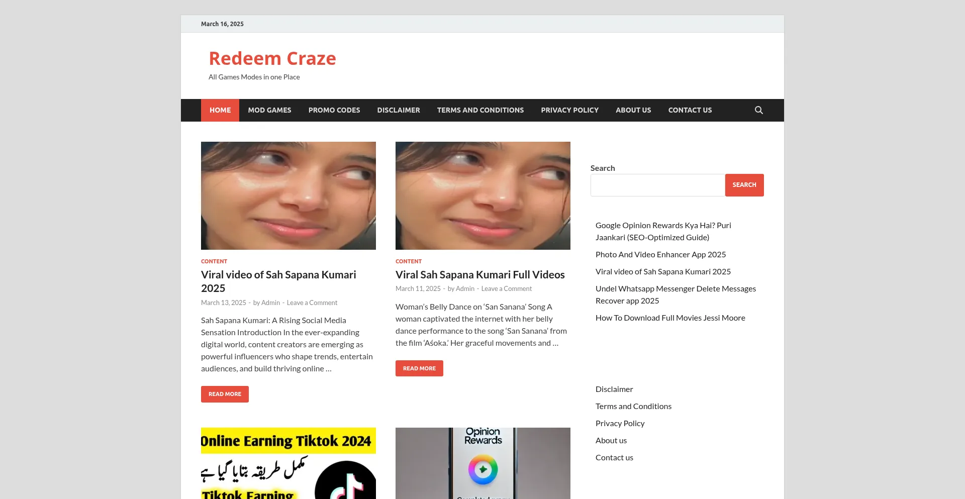 Redeemcraze.com