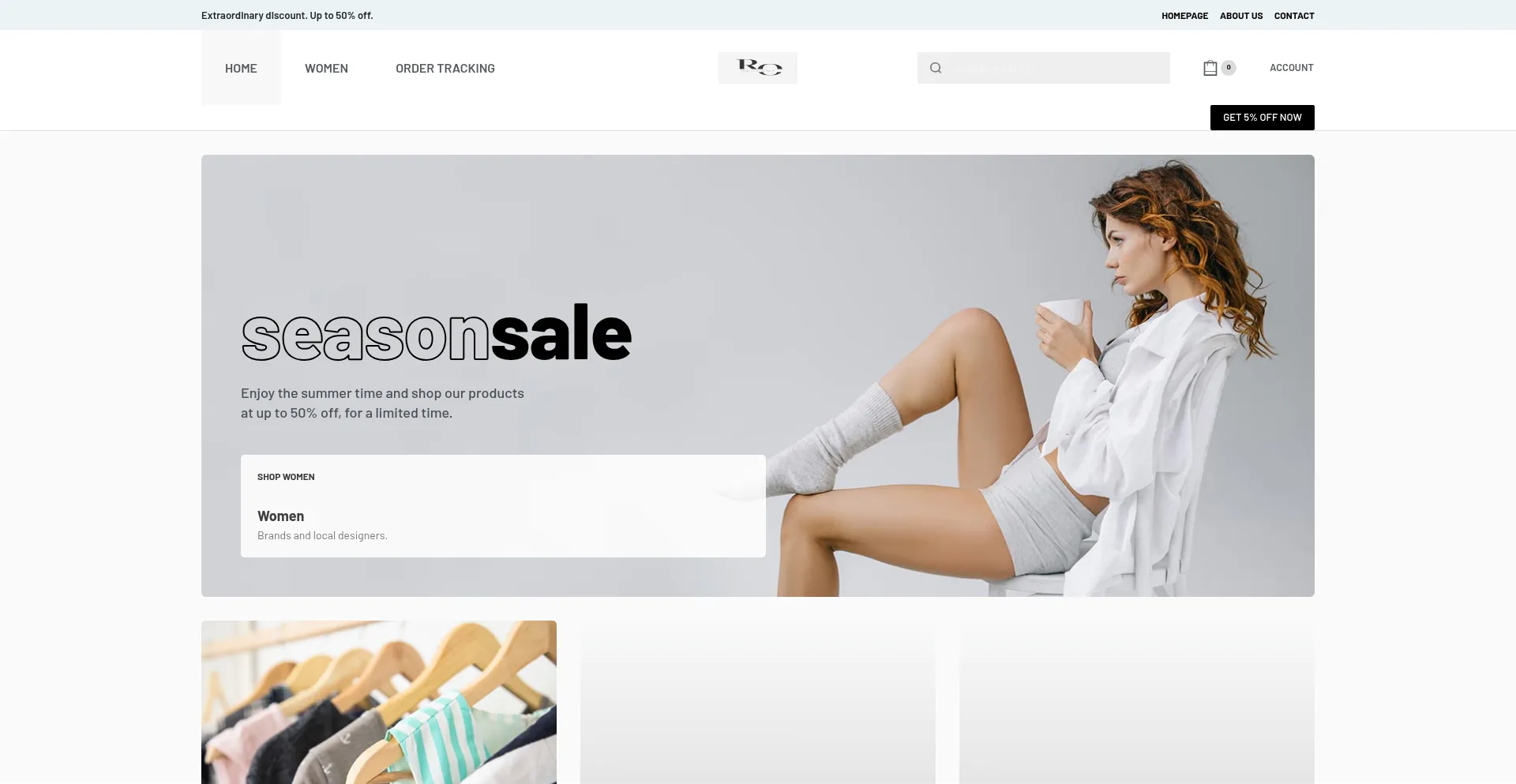 Website screenshot of Refinedoutfit.com