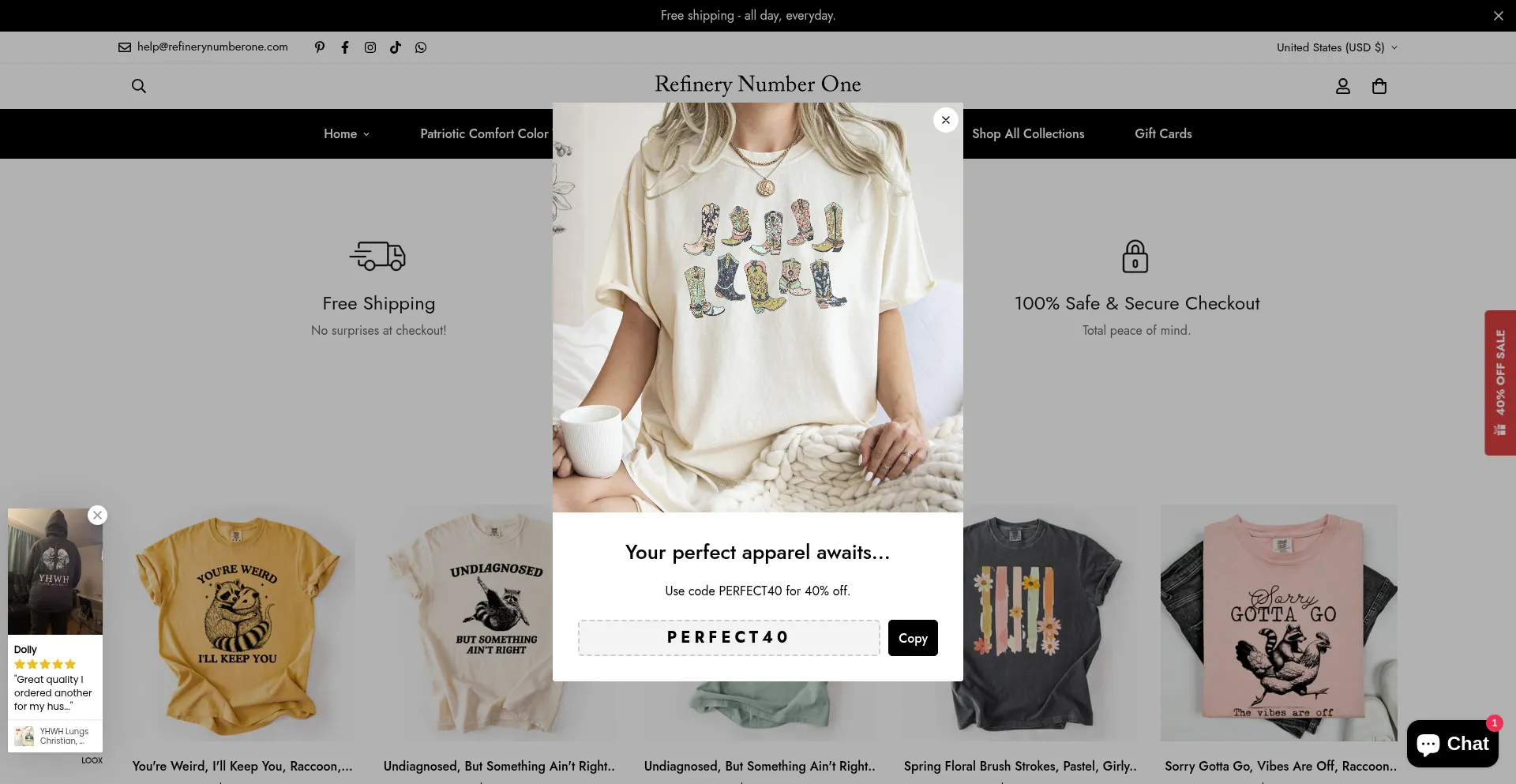 Website screenshot of Refinerynumberone.com