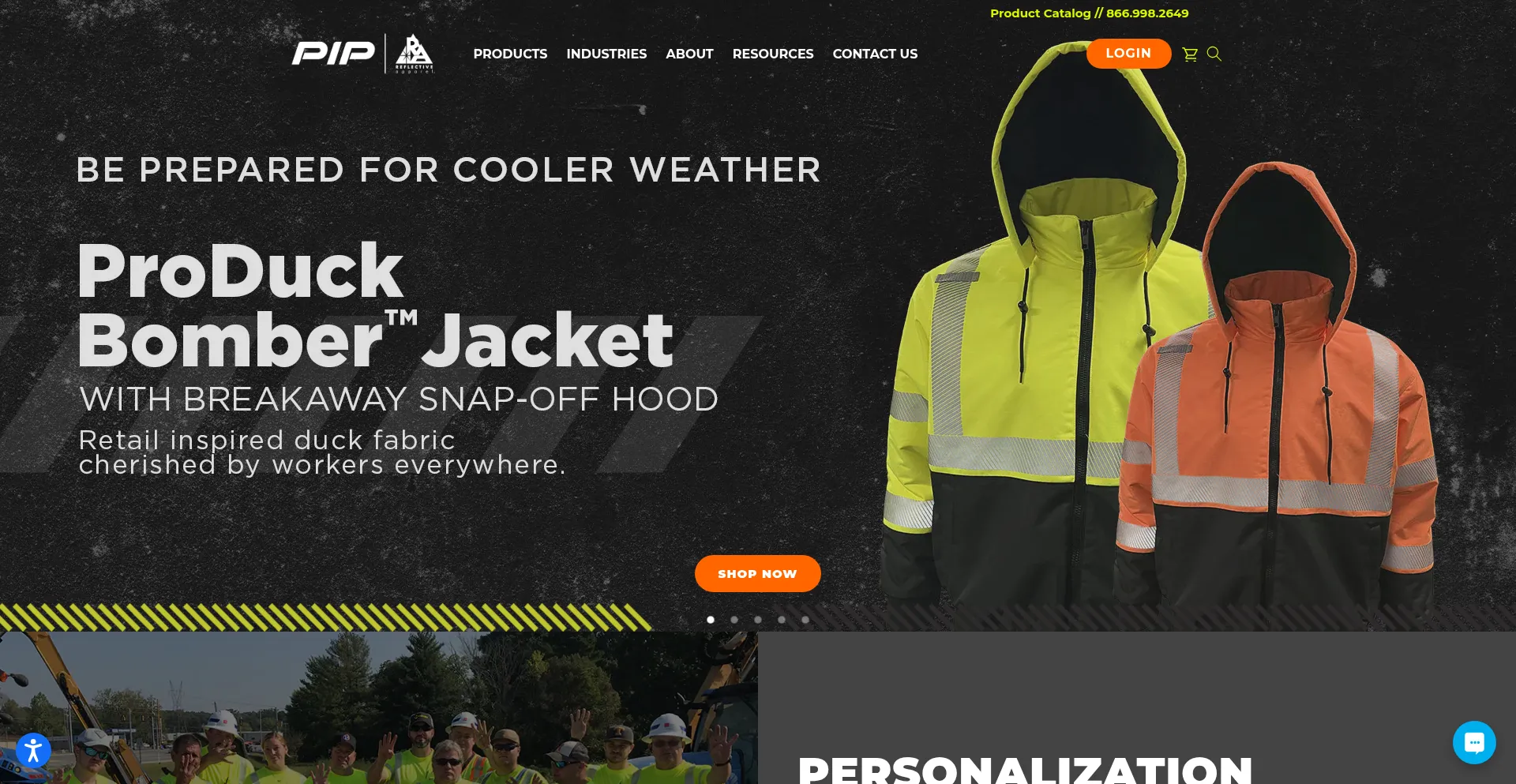 Website screenshot of Reflectiveapparel.com