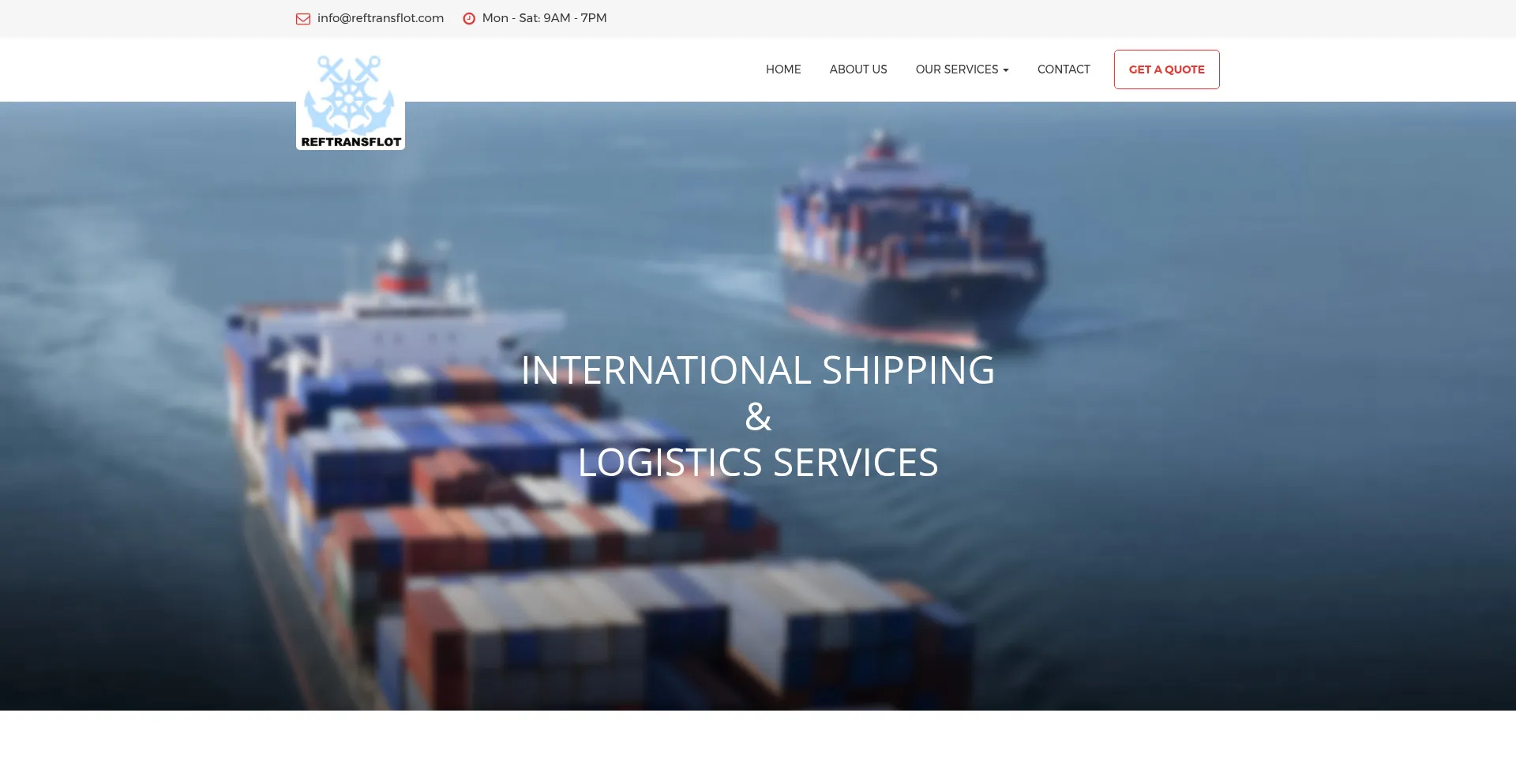 Website screenshot of Reftransflot.com