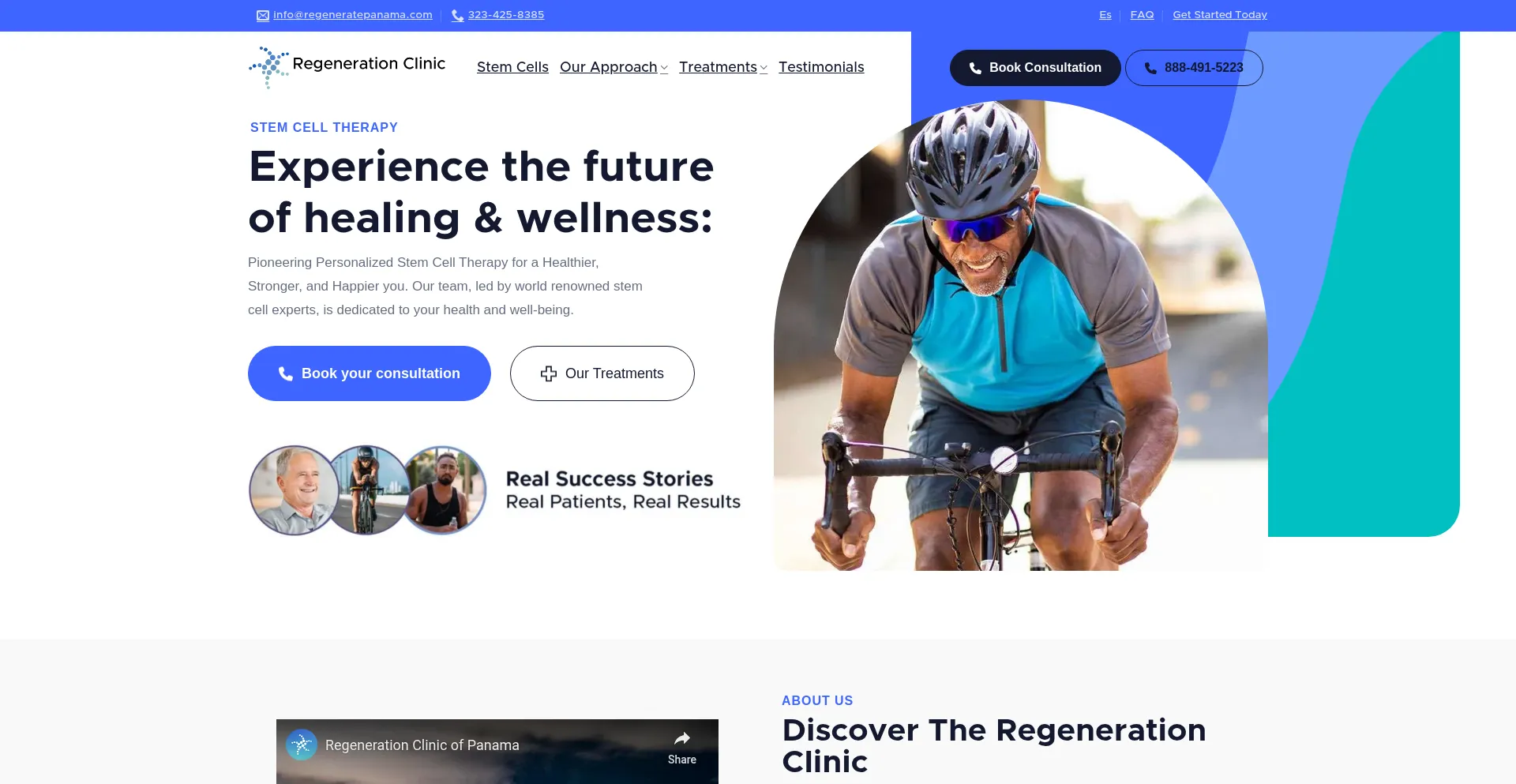 Website screenshot of Regeneratepanama.com