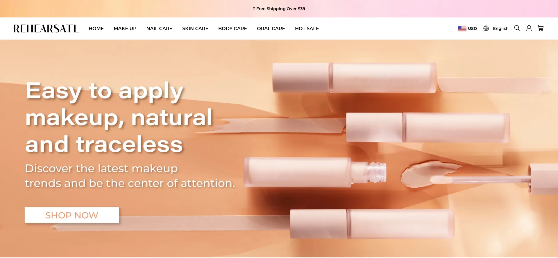 Website screenshot of Rehearsatl.com