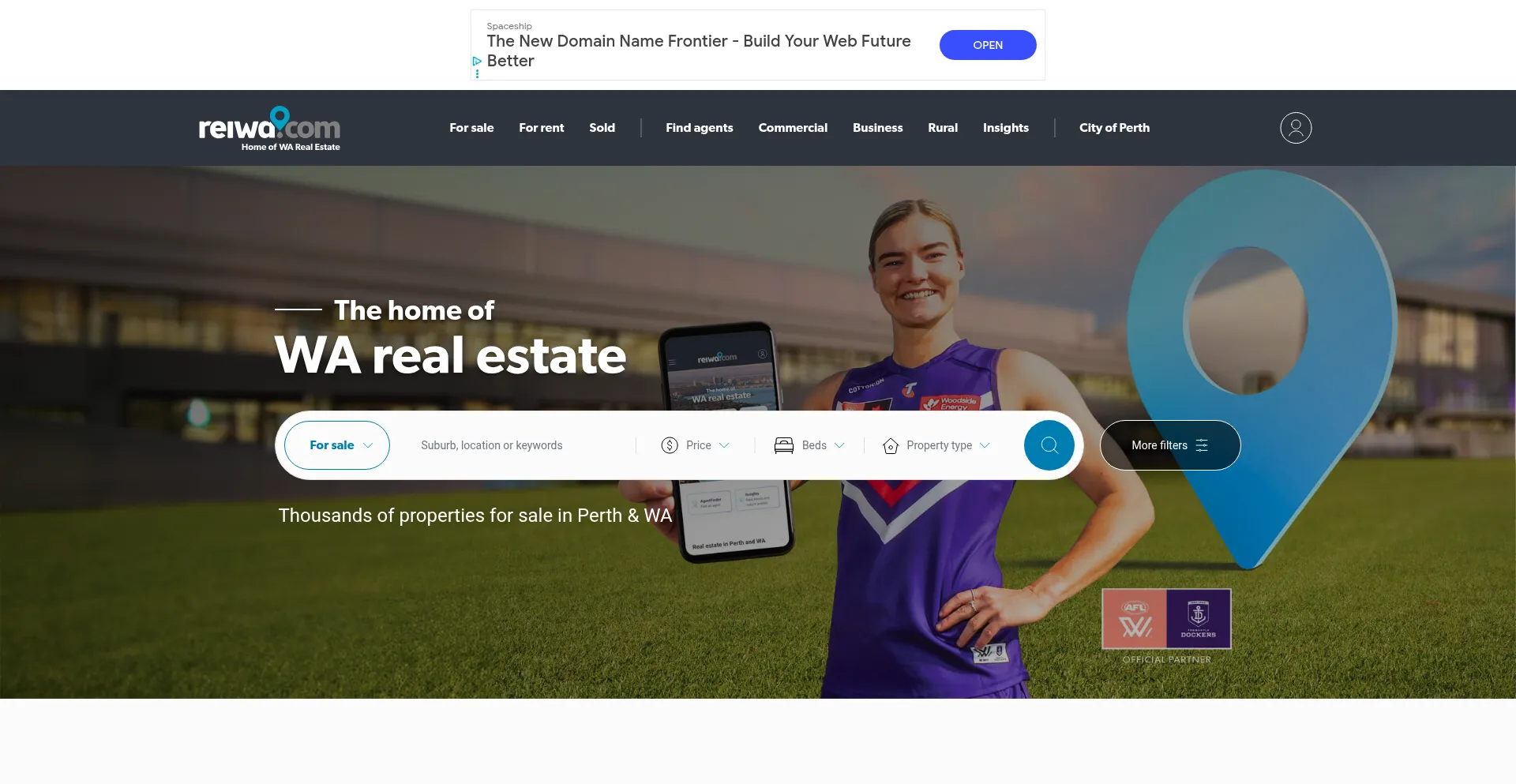 Website screenshot of Reiwa.com.au