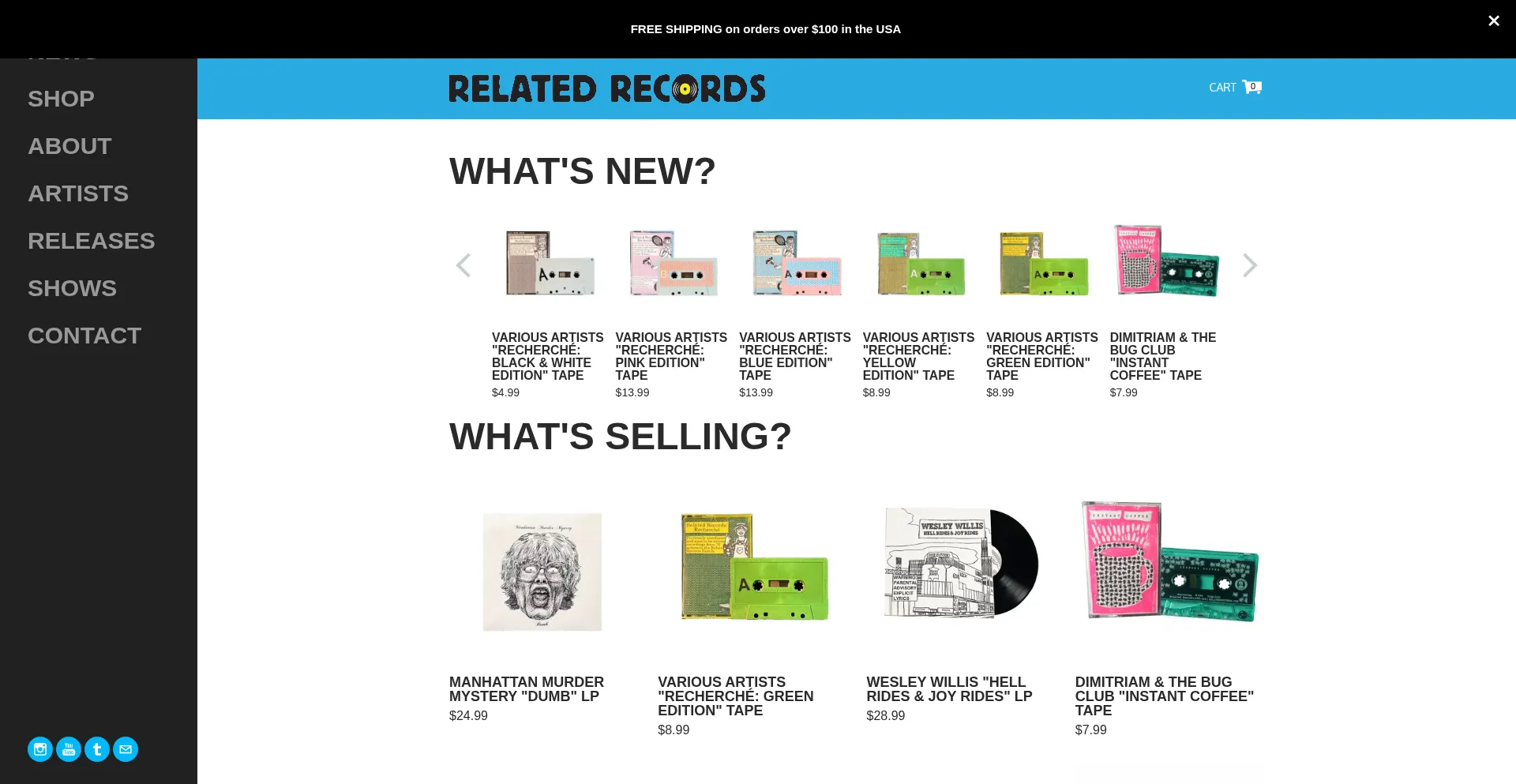 Website screenshot of Relatedrecords.com
