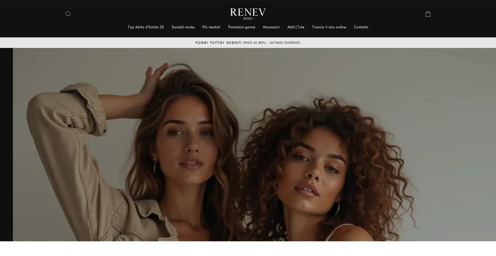 Website screenshot of Renev-roma.store