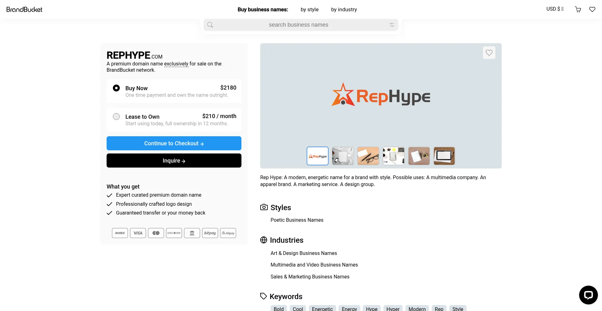 Website screenshot of Rephype.com