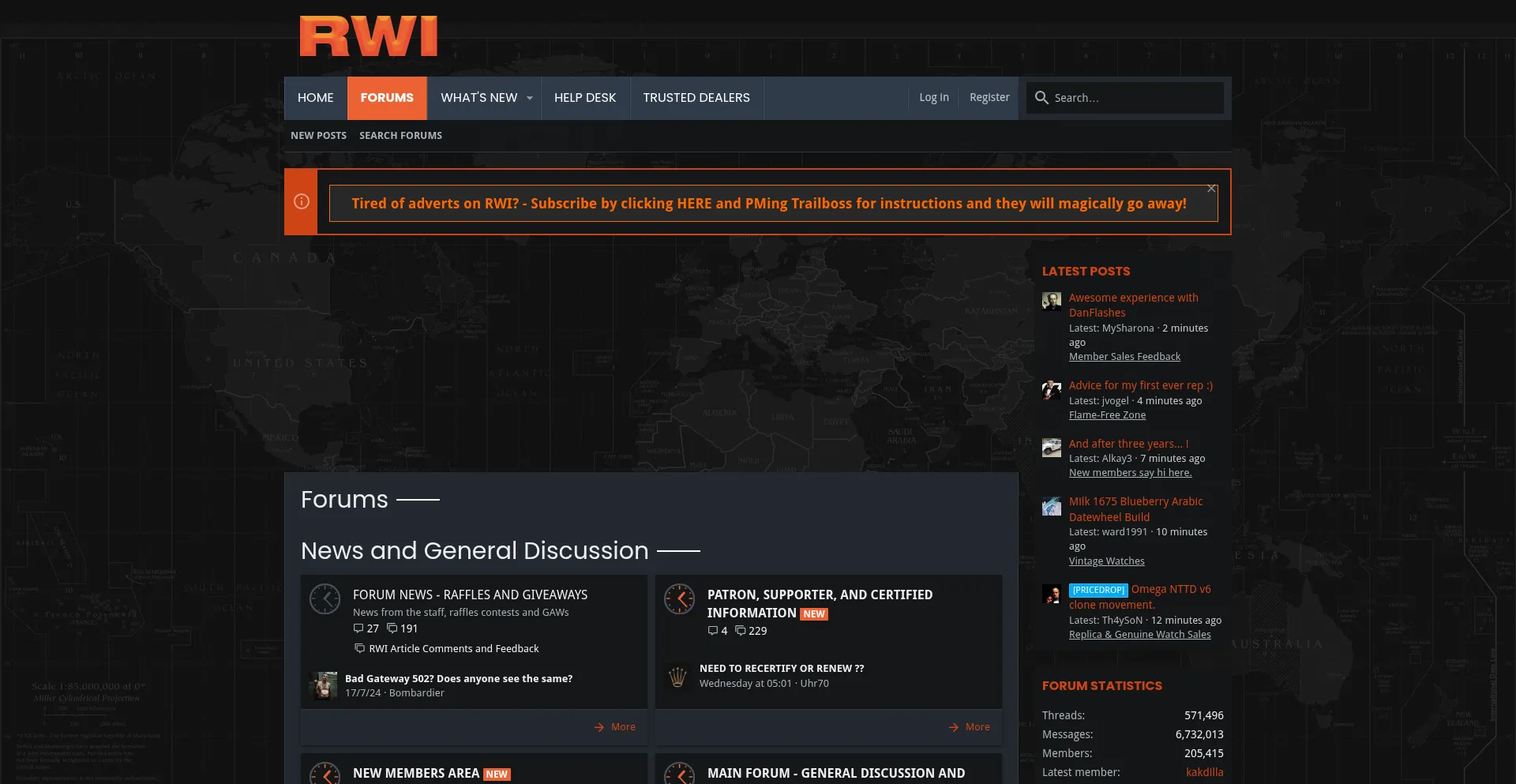 Website screenshot of Replica-watch.info
