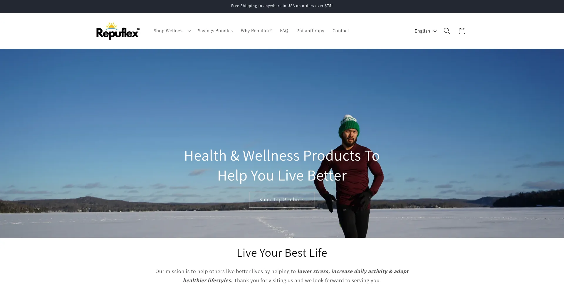 Website screenshot of Repuflex.com