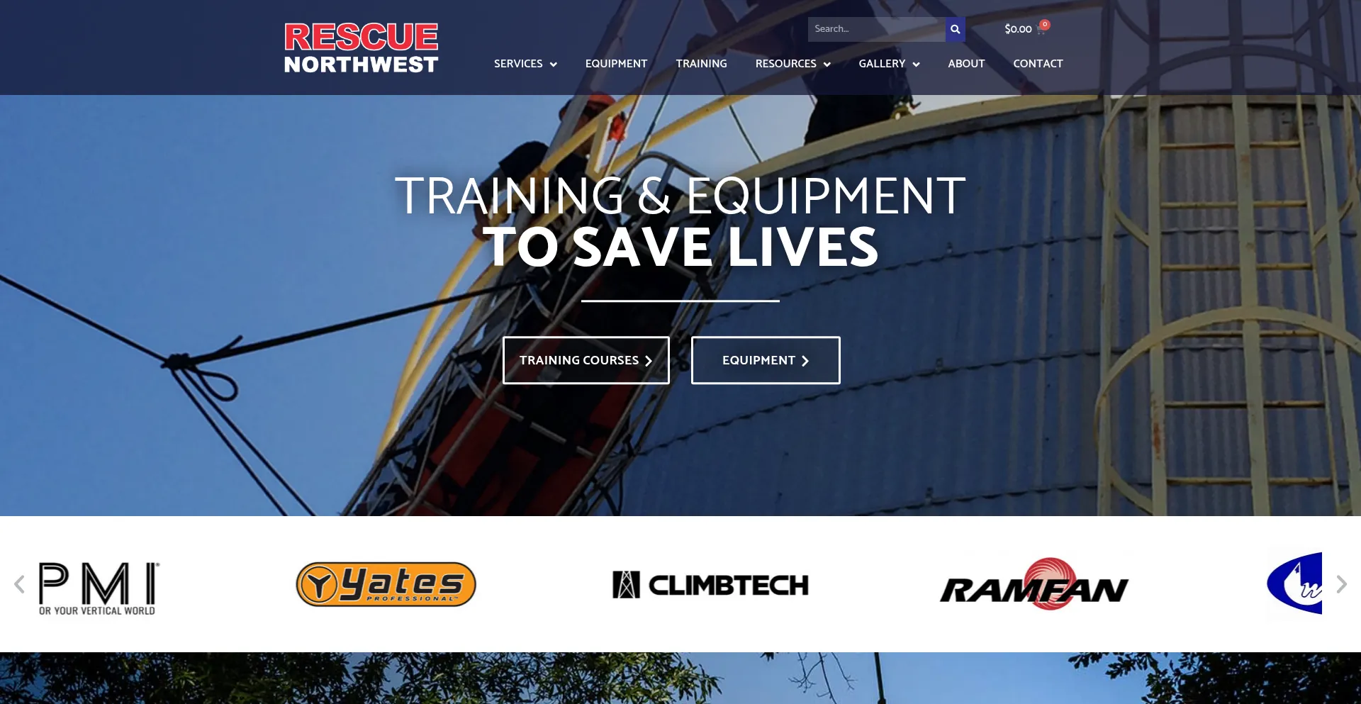 Website screenshot of Rescuenorthwest.com