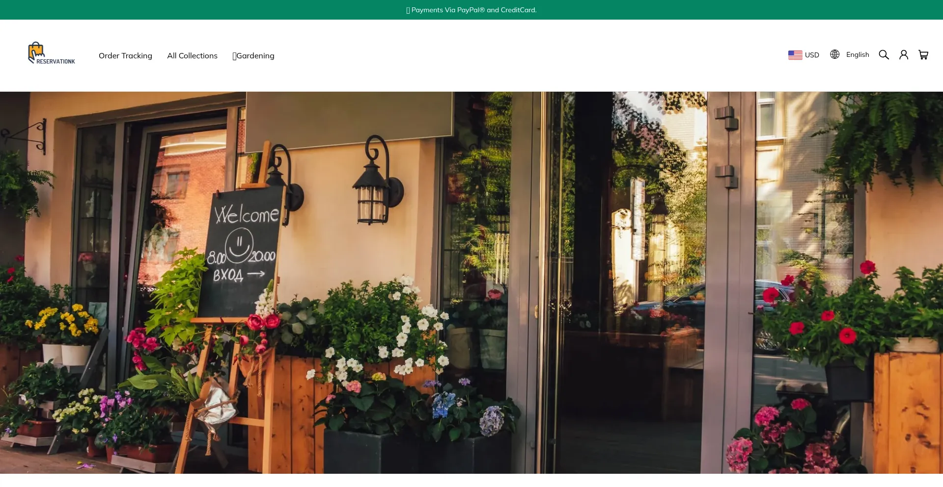 Website screenshot of Reservationk.com