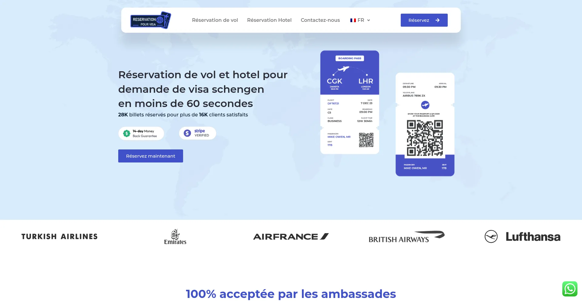 Reservationpourvisa.com