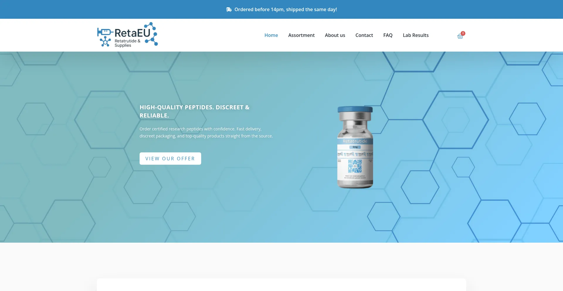 Website screenshot of Retaeu.nl
