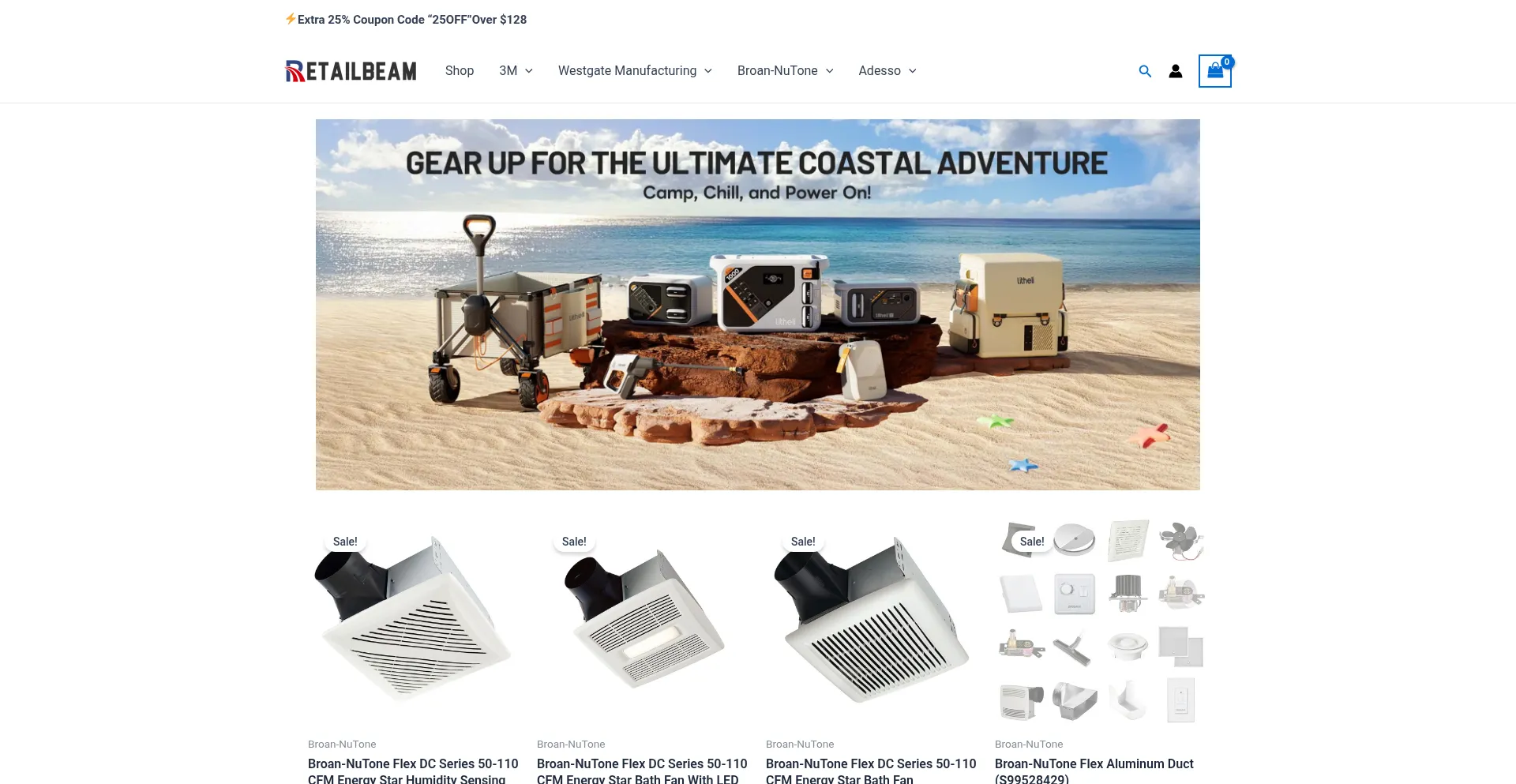 Website screenshot of Retailbeampro.com