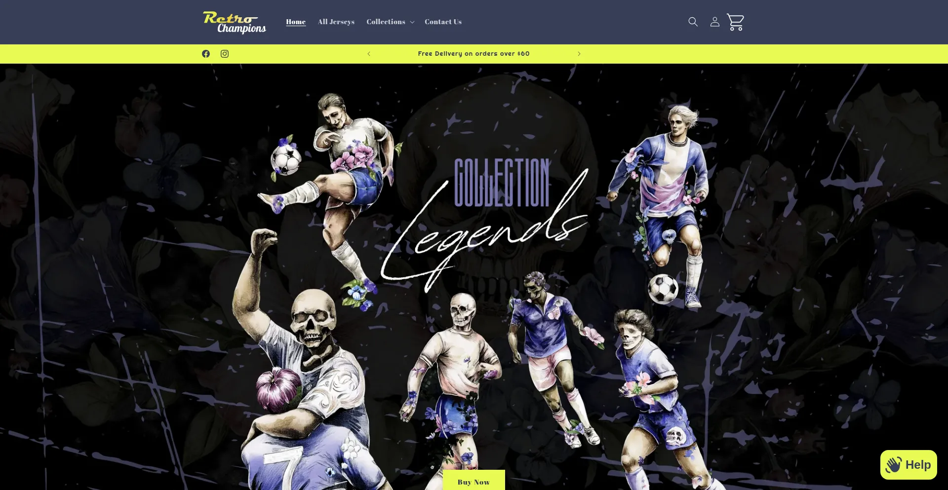 Website screenshot of Retrochampions.com.au