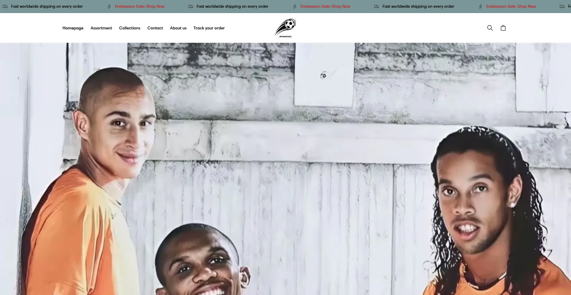 Website screenshot of Retrokickzz.com