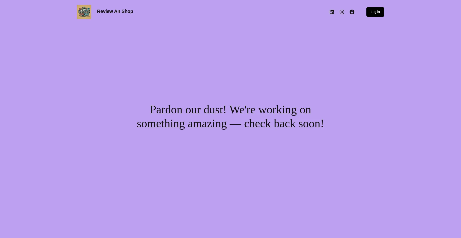 Website screenshot of Reviewanshop.com