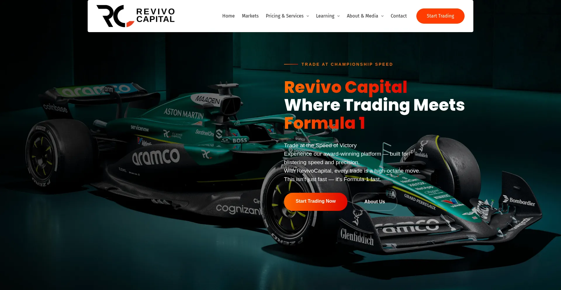 Website screenshot of Revivocapital.com