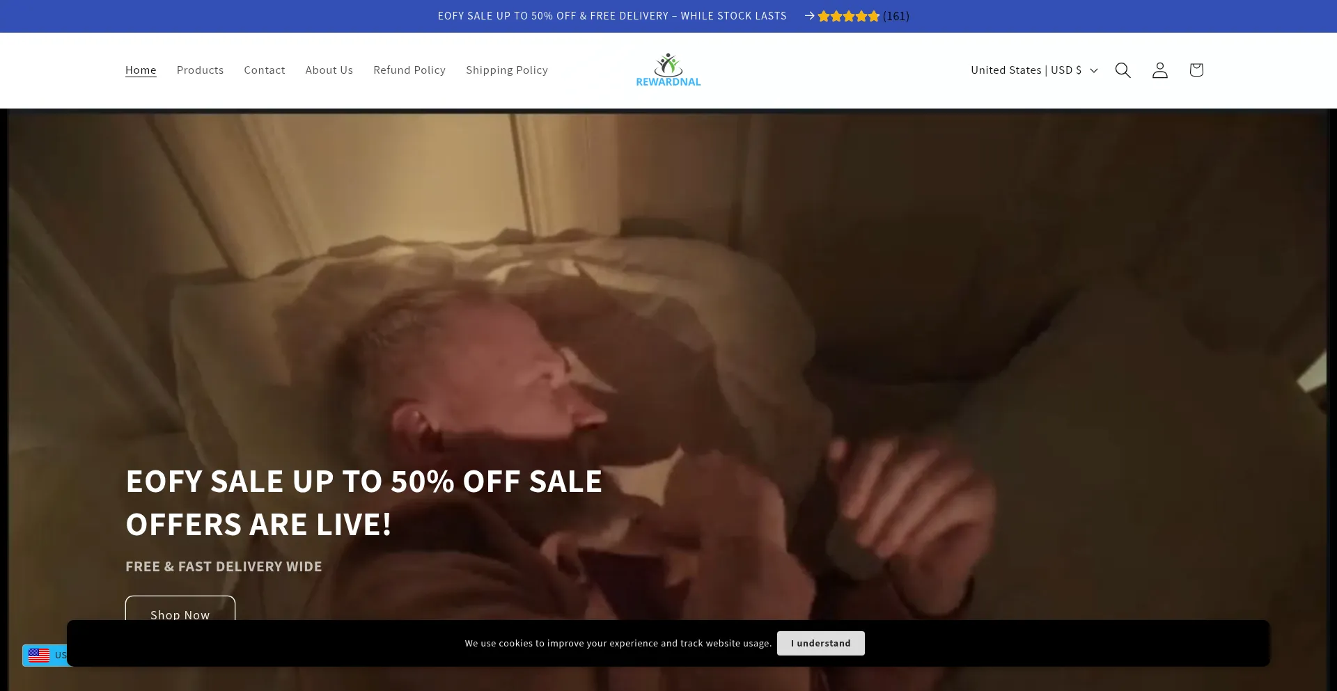 Website screenshot of Rewardnal.com
